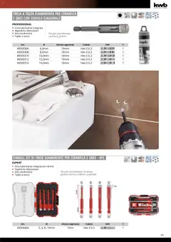 Anteprima del volantino Einhell Elettroutensili catalogo valido a partire dal 10.10.2025 | Pagina: 47 | Prodotti: Lubrificante, Piastrelle