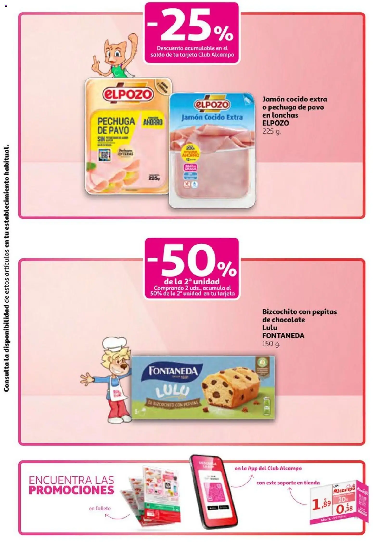 Alcampo -  Club Nacional  │ válido desde el 06.11.2025 | Página: 19 | Productos: Chocolate, Jamón, Jamón cocido