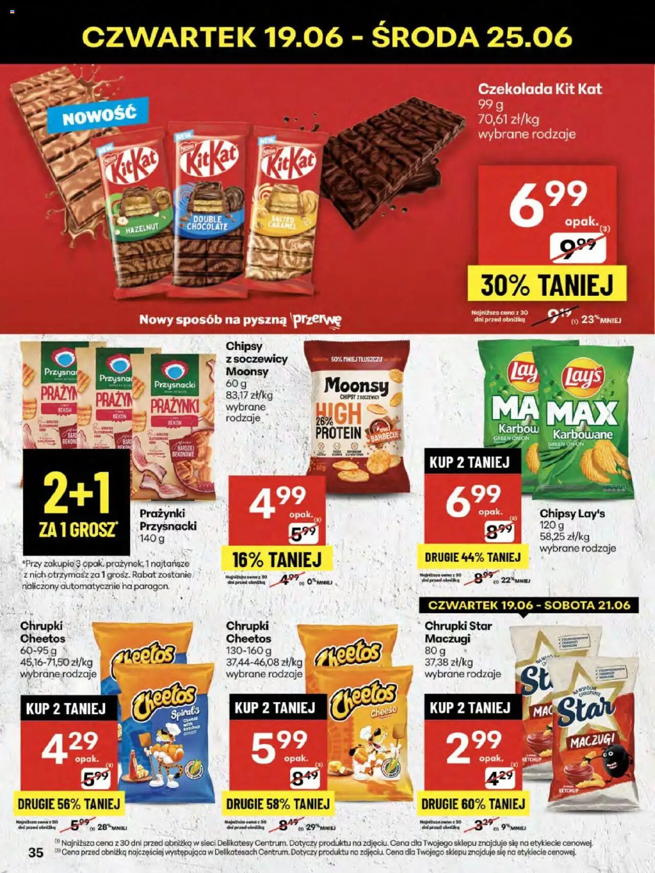 Delikatesy Centrum Gazetka od 19.06.2025 | Strona: 35 | Produkty: Ketchup, Bekon, Delikatesy, Czekolada