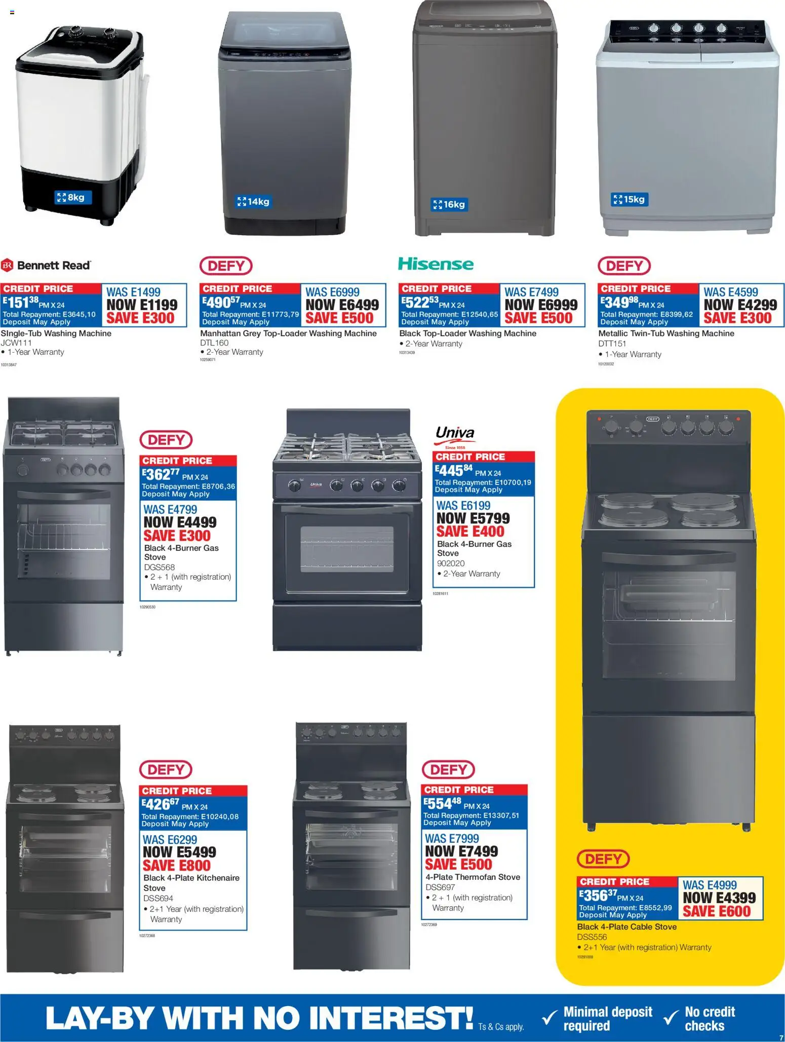 New OK Furniture catalogue – valid from 16.02.2026 | Page: 7 | Products: Cable, Washing machine, Stove, Gas stove