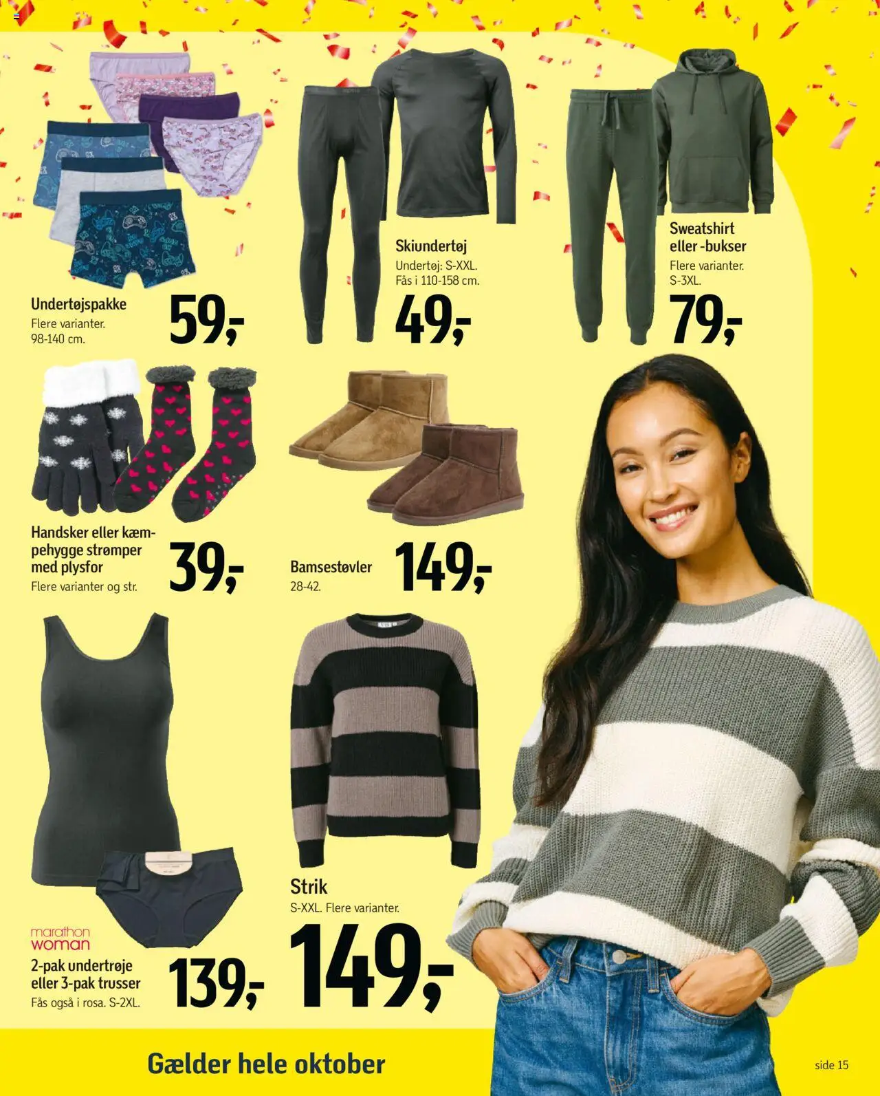 Føtex tilbudsavis – gyldig fra 10.10.2025 | Side: 11 | Produkter: Bukser, Undertøj, Trusser, Handsker