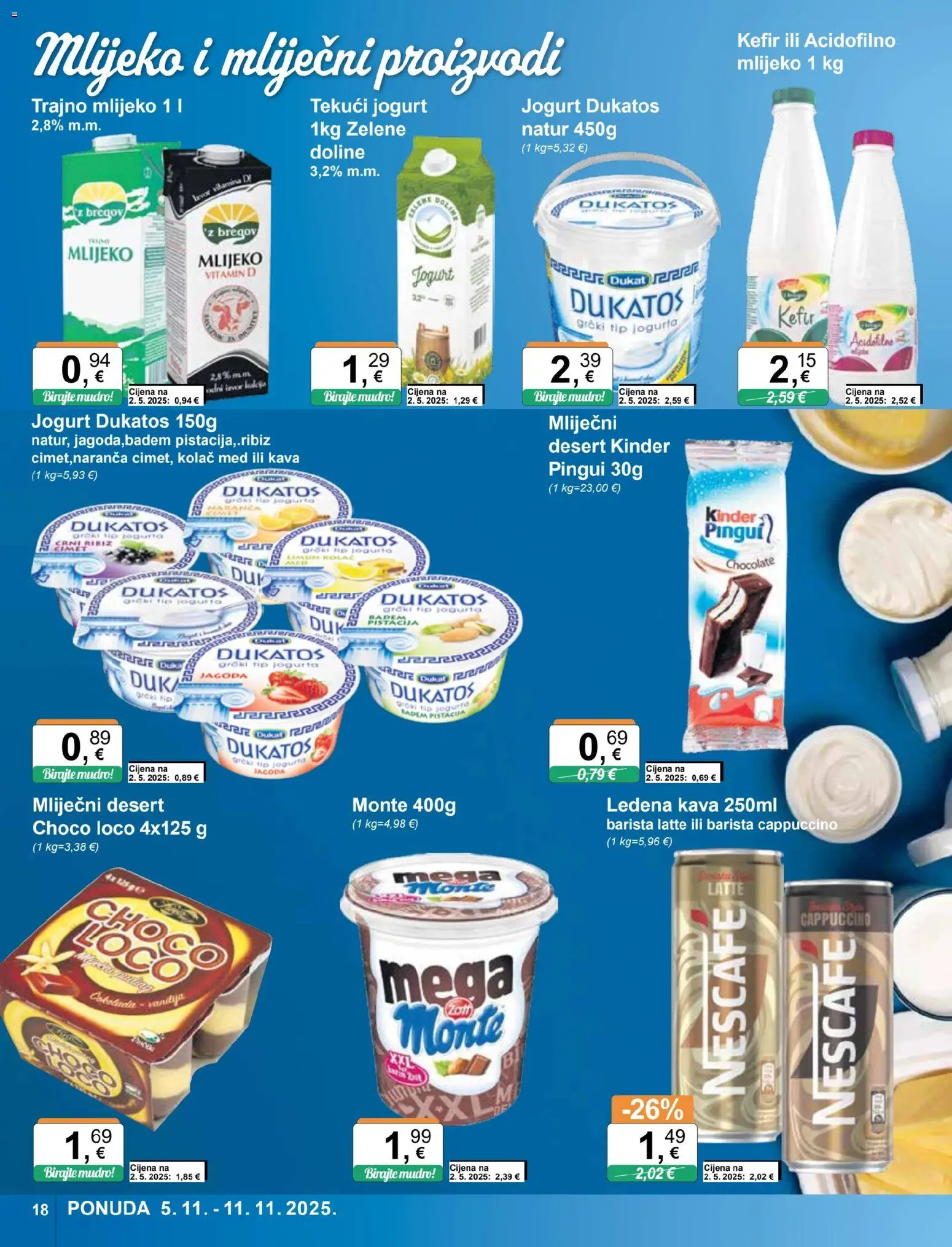 KTC katalog | vrijedi od 05.11.2025 | Stranica: 18 | Proizvodi: Nescafe, Kava, Badem, Cappuccino