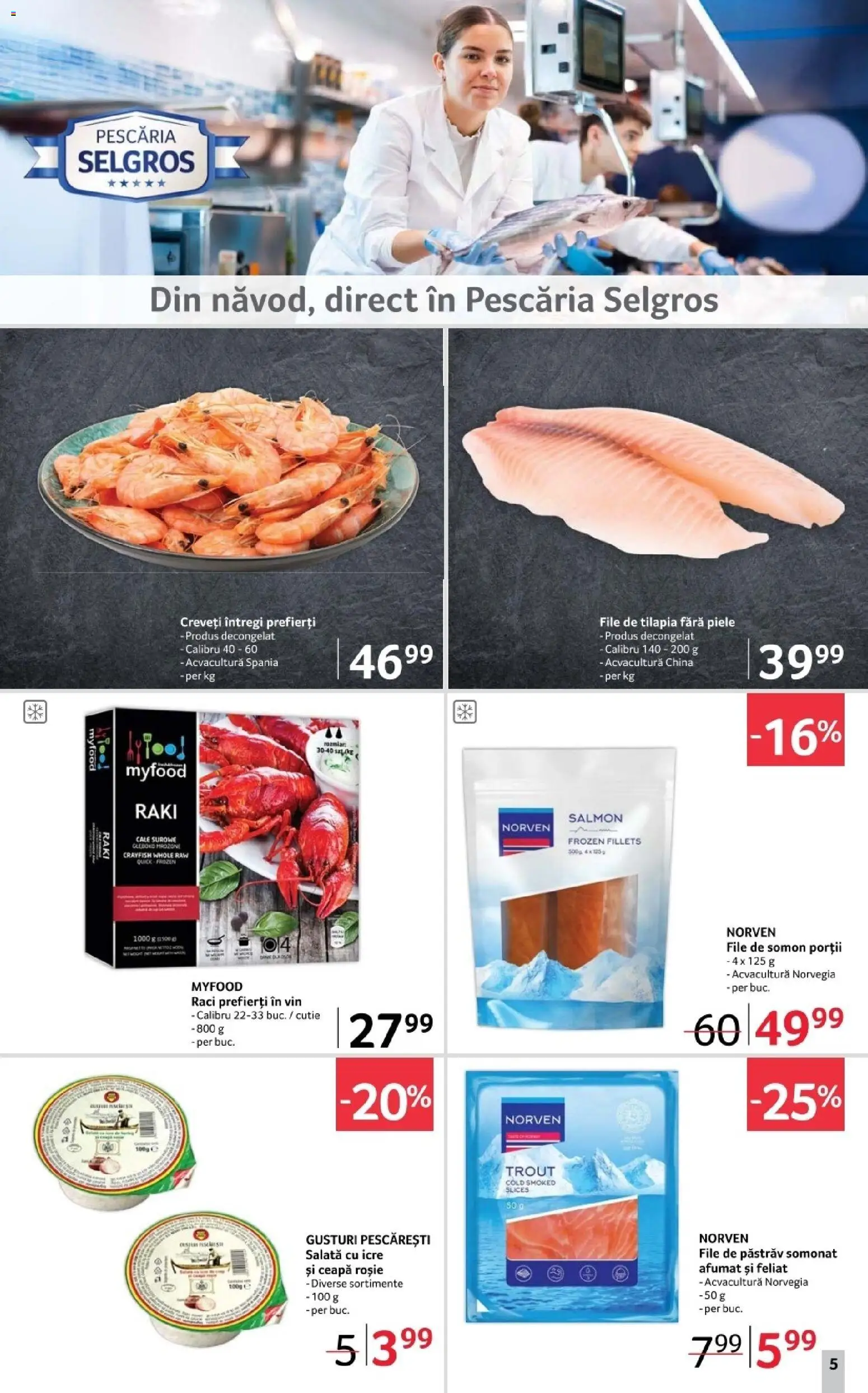 Noul catalog Selgros – valabil de la 12.12.2025 | Pagină: 5 | Produse: Cutie, Vin, Salată cu icre, Salată