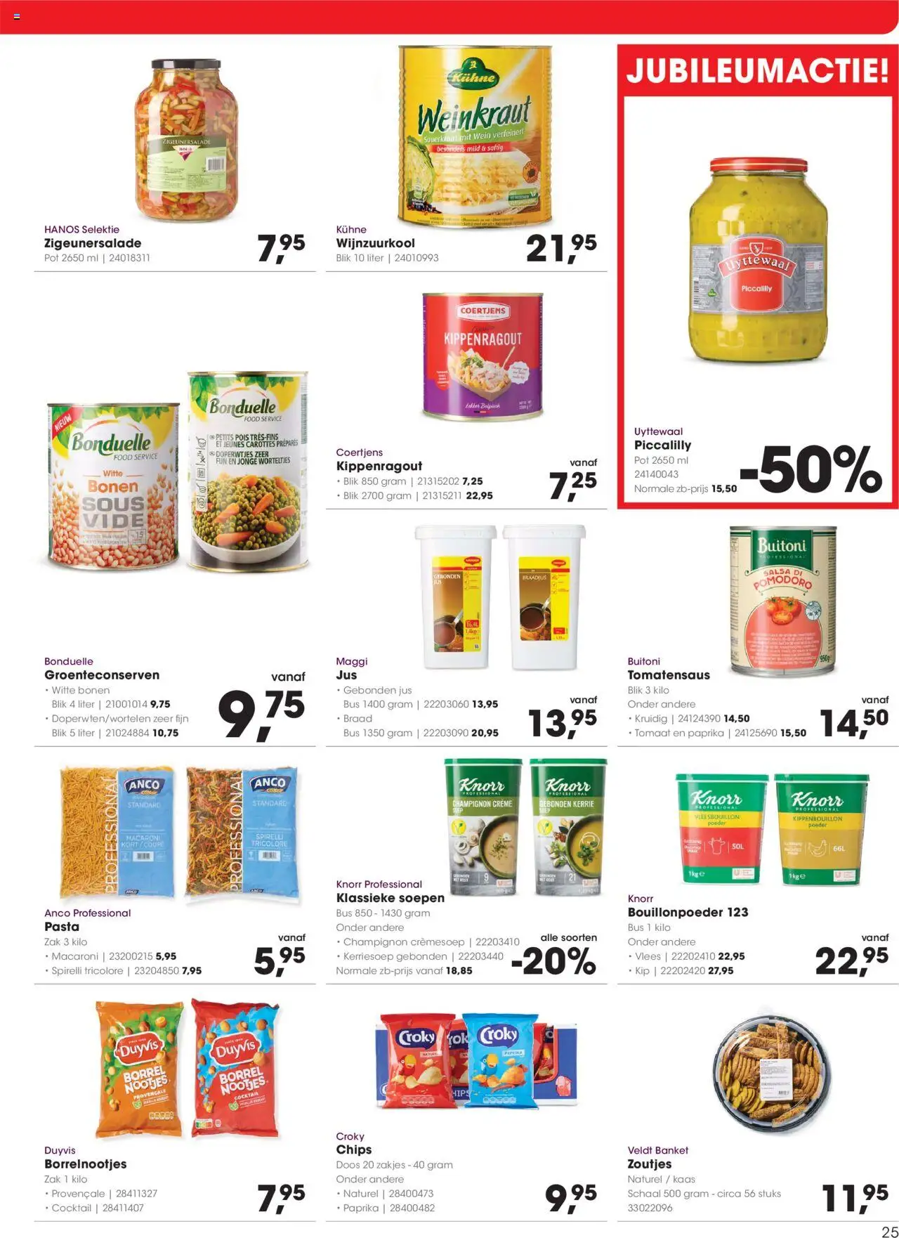 {H1} | Pagina: 25 | Producten: Champignon, Pot, Kész piskótalap, Kip