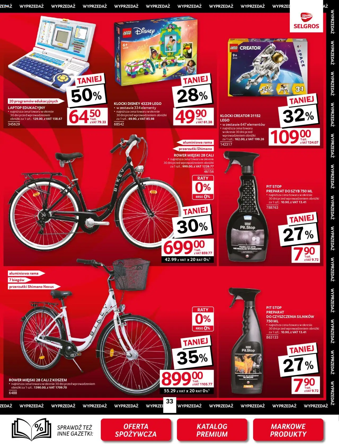 Selgros cash&carry Gazetka - Oferta przemysłowa od 05.06.2025 | Strona: 35 | Produkty: Laptop, Cleaner, Rower, Wycieraczka