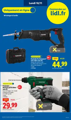 LIDL - Prévisualisation de Parkside® Marteau perforateur sans fil, Marteau perforateur sans fil, force de frappe: env. 1 joule, fréquence de frappe: 0 à 5 000 cp/min valide à partir de 06.11.2025 | Page: 85