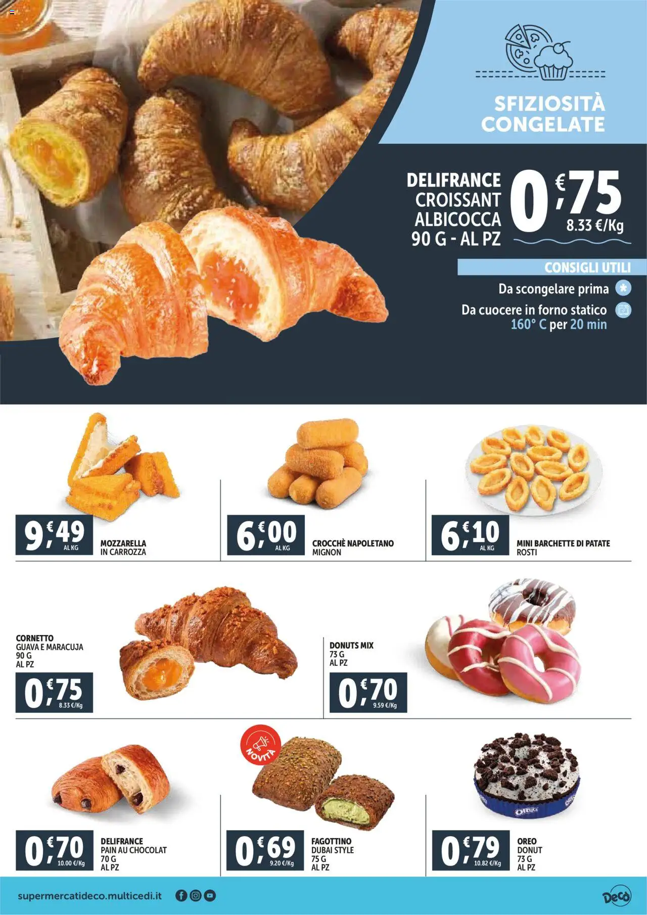 Volantino Decò del 16.10.2025 | Pagina: 5 | Prodotti: Patate, Mozzarella, Croissant, Forno