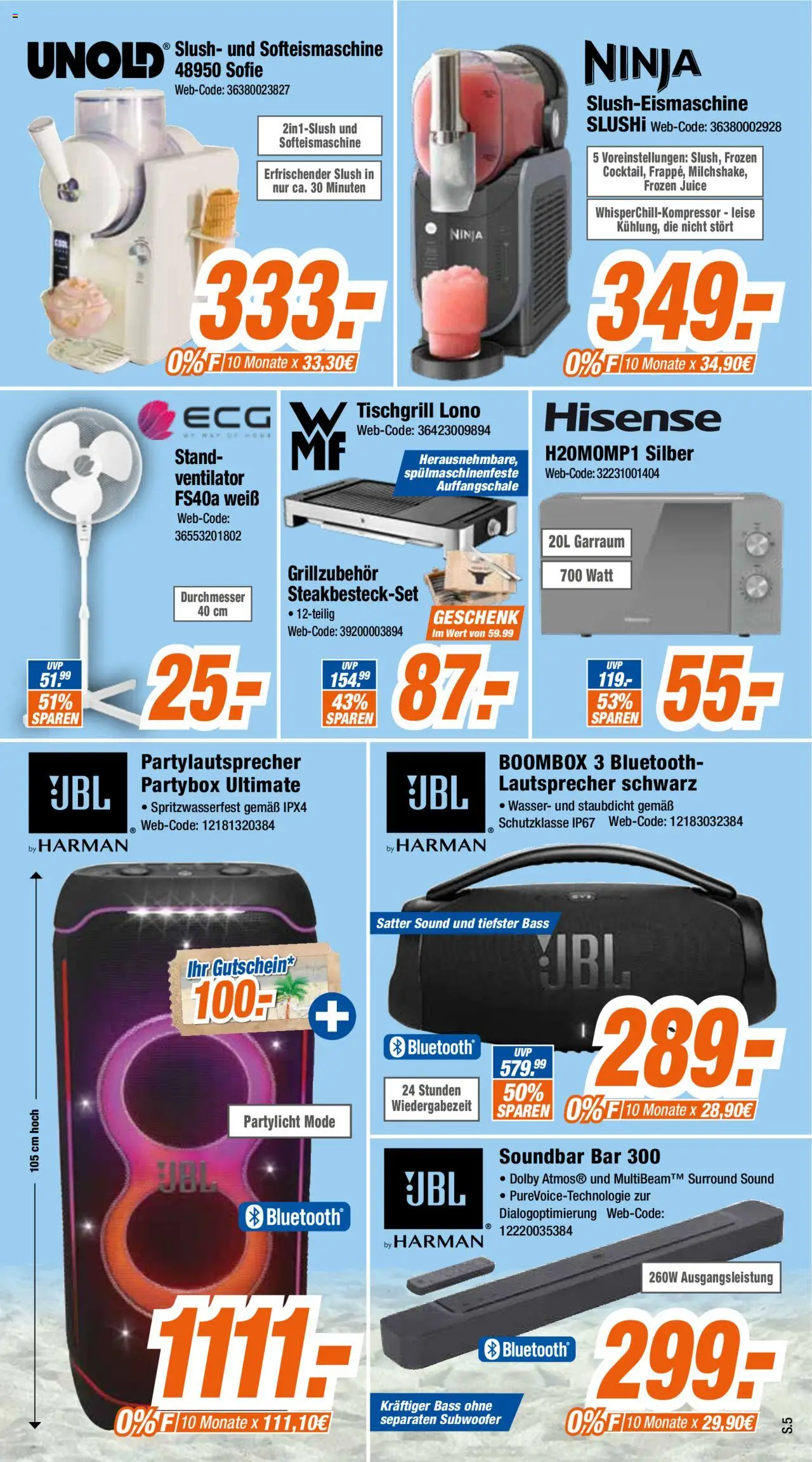 Expert - Prospekt Giessen - gültig ab dem 07.07.2025 | Seite: 5 | Produkte: Lautsprecher, Hisense, Wasser, Soundbar