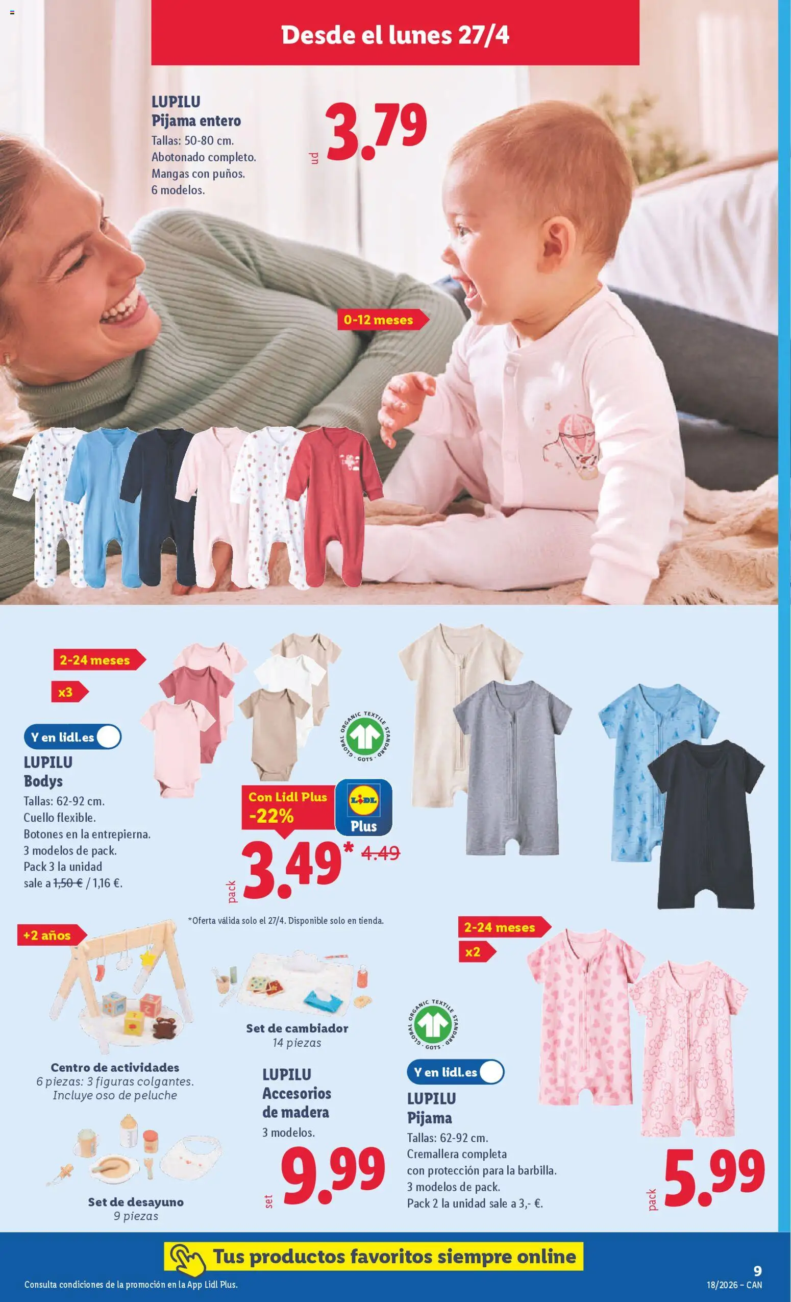 Lidl folleto de bazar │ válido desde el 27.04.2026 | Página: 19 | Productos: Pijama