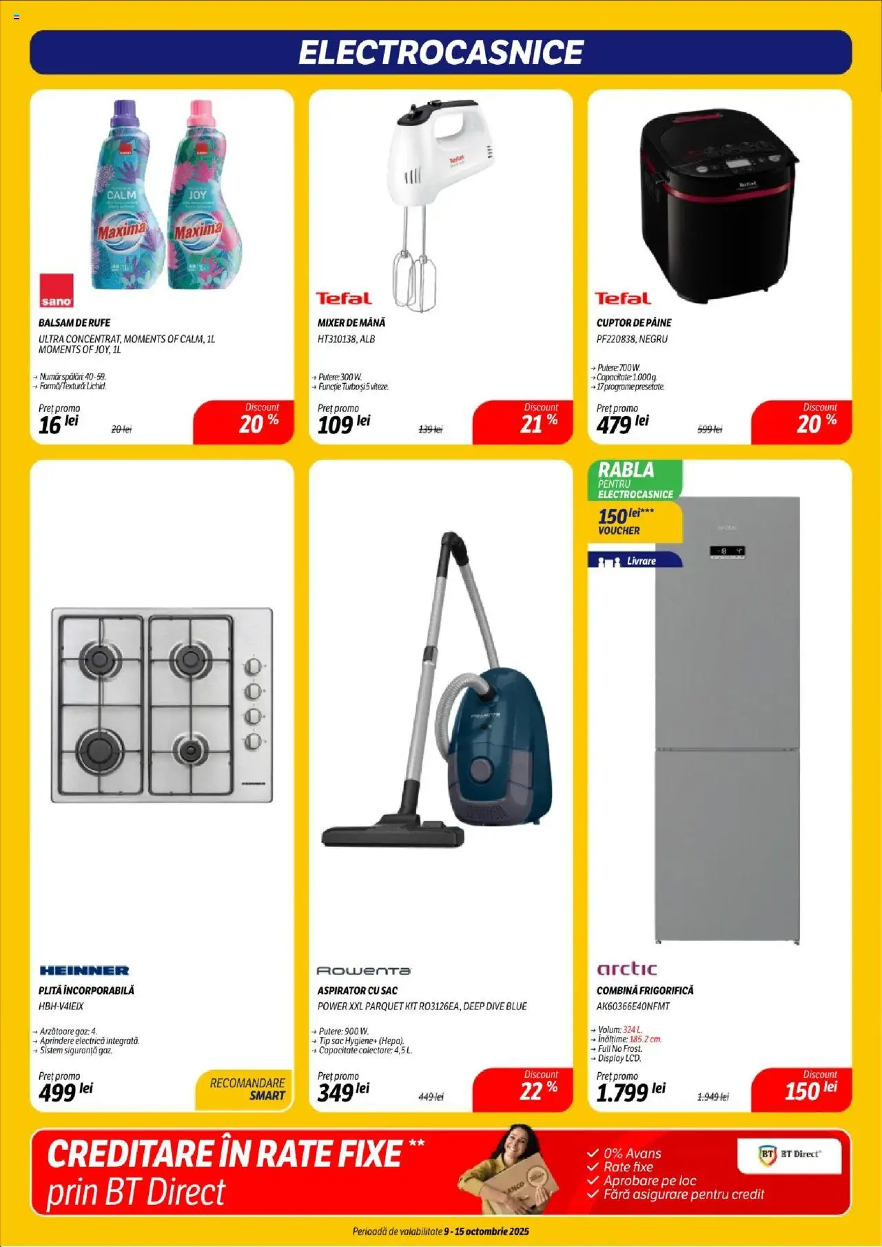 Noul catalog Flanco – valabil de la 09.10.2025 | Pagină: 21 | Produse: Aspirator, Balsam, Balsam de rufe, Combină frigorifică