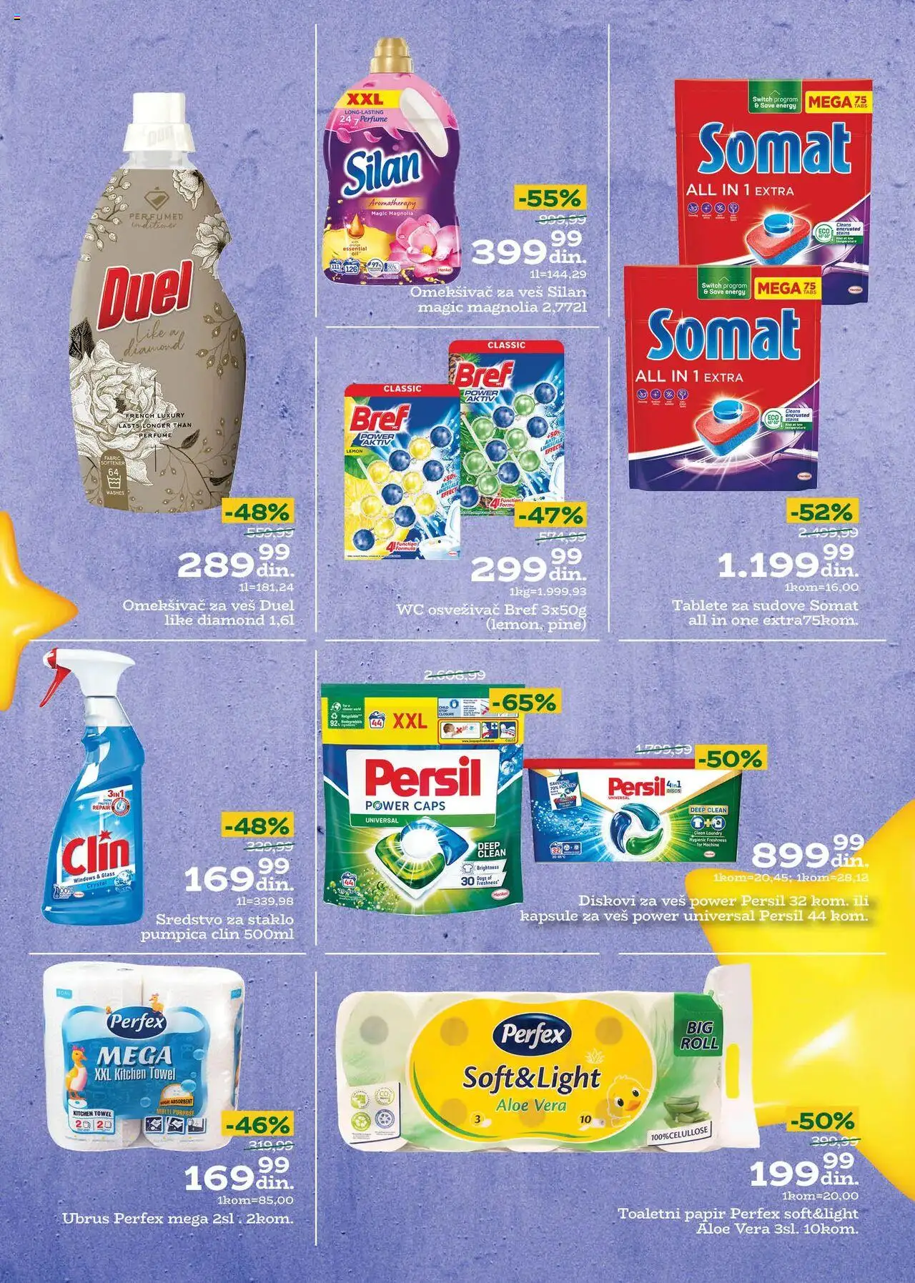 Univerexport katalog - važi od 25.08.2025 | Strana: 7 | Proizvode: Somat, Ubrus, Persil, Omekšivač za veš