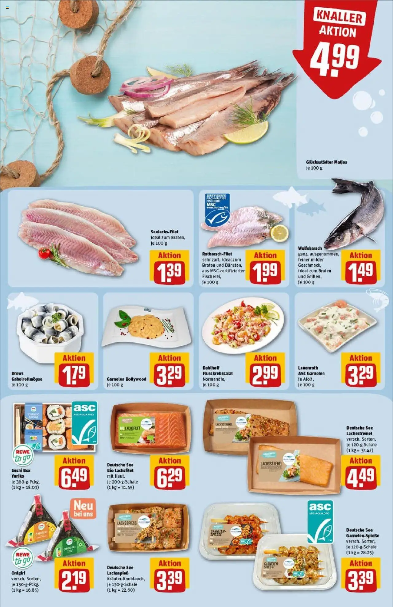 Rewe prospekt Hamburg	 - gültig ab dem 20.07.2025 | Seite: 14 | Produkte: Box, Spieße, Garnelen