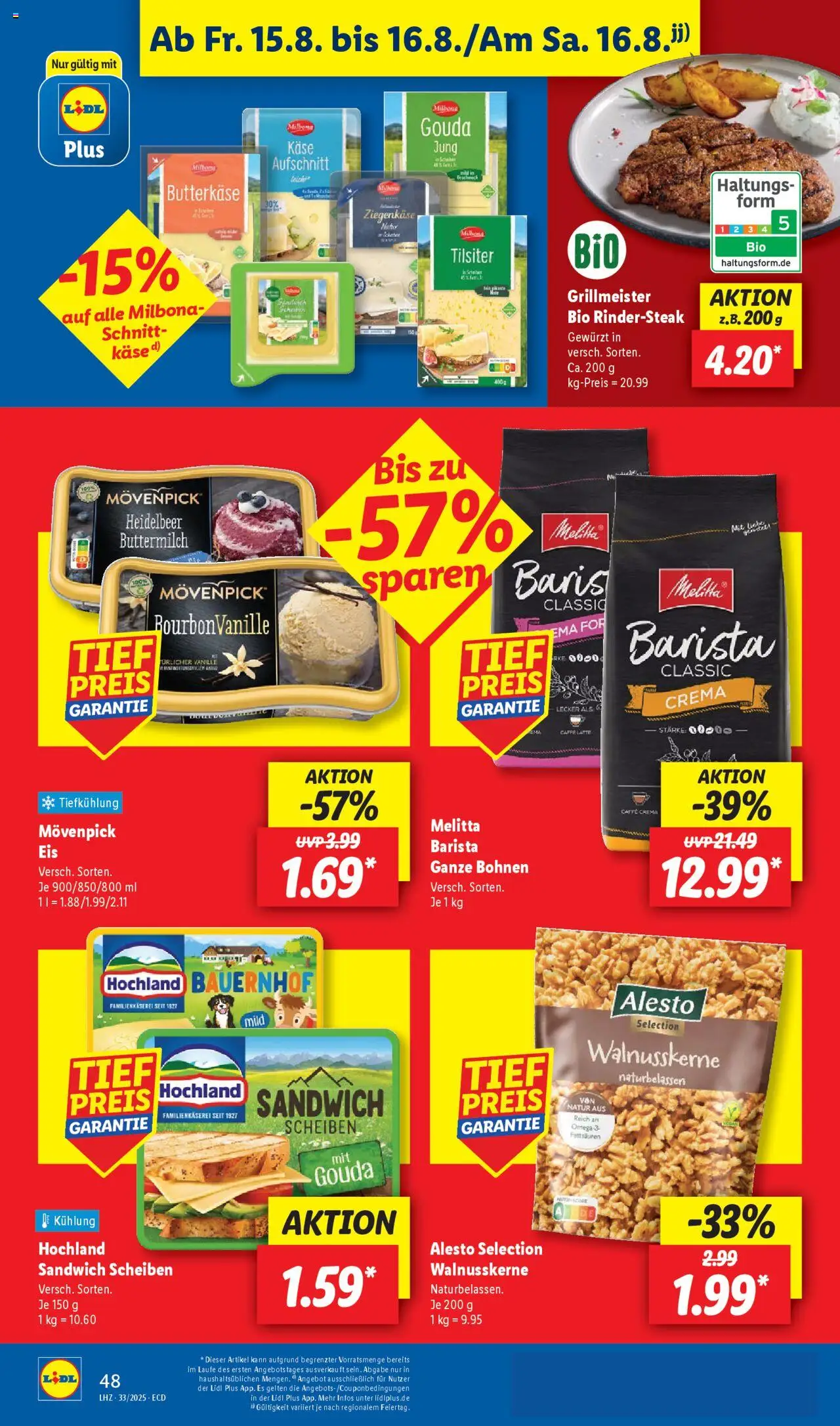 Lidl Prospekt 	 - gültig ab dem 11.08.2025 | Seite: 62 | Produkte: Melitta, Buttermilch, Gouda, Bourbon