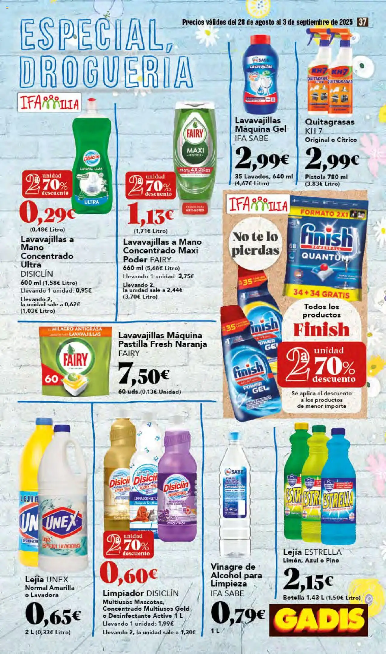 Gadis folleto │ válido desde el 28.08.2025 | Página: 37 | Productos: Té, Lavadora, Lavavajillas, Δεξαμενή