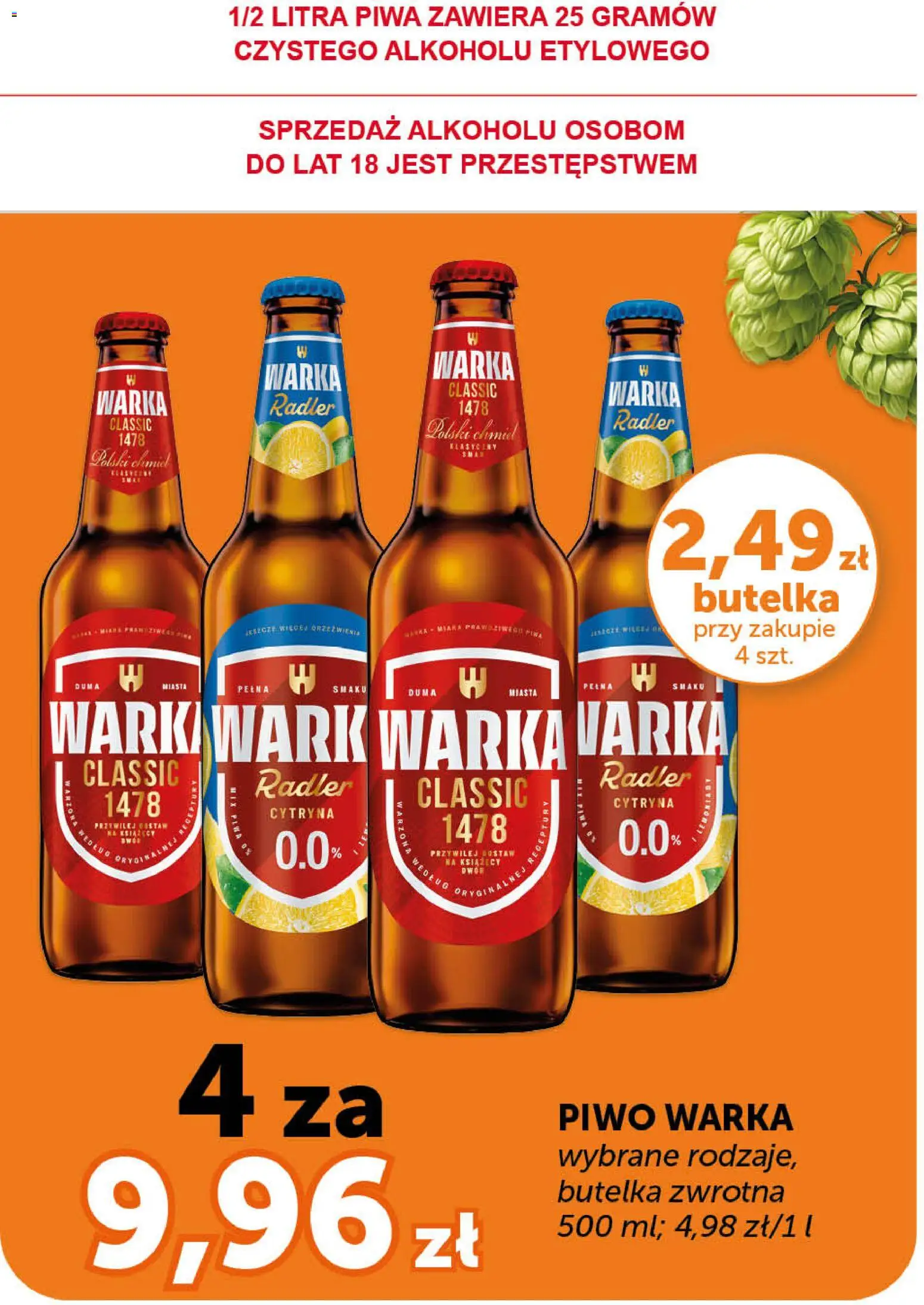 Euro Sklep gazetka - Market od 30.04.2026 | Strona: 4 | Produkty: Cytryna, Warka, Piwo Warka, Piwo