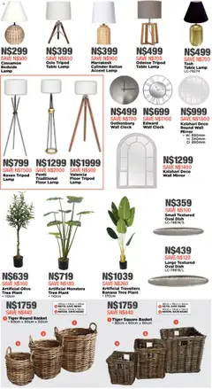 House and Home specials catalogue – valid from 06.10.2025 | Page: 15 | Products: Bedside table, Mirror, Lamp, Clock