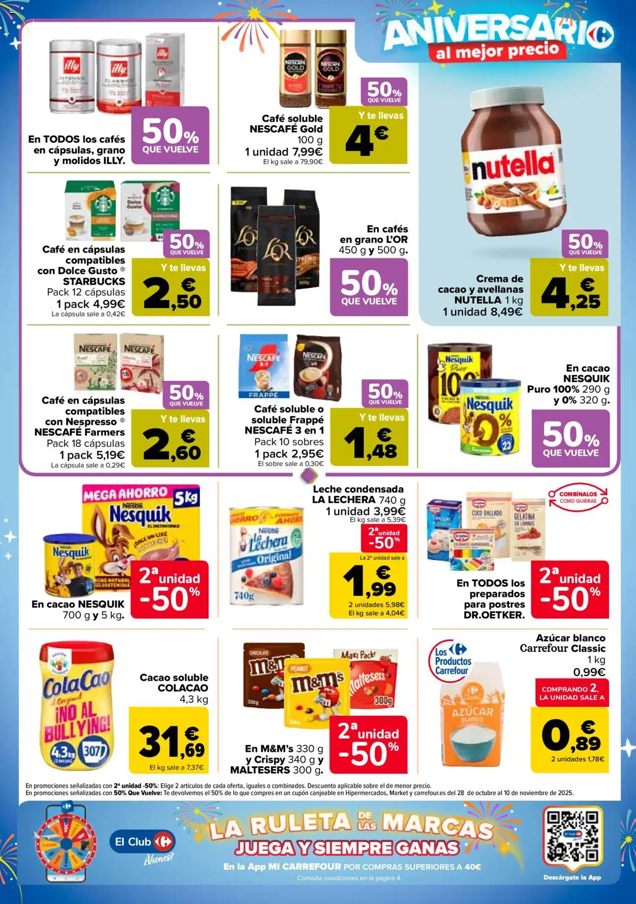 Carrefour folleto │ válido desde el 14.10.2025 | Página: 29 | Productos: Gelatina, Café en cápsulas, Μηχανή καφέ, Cacao soluble