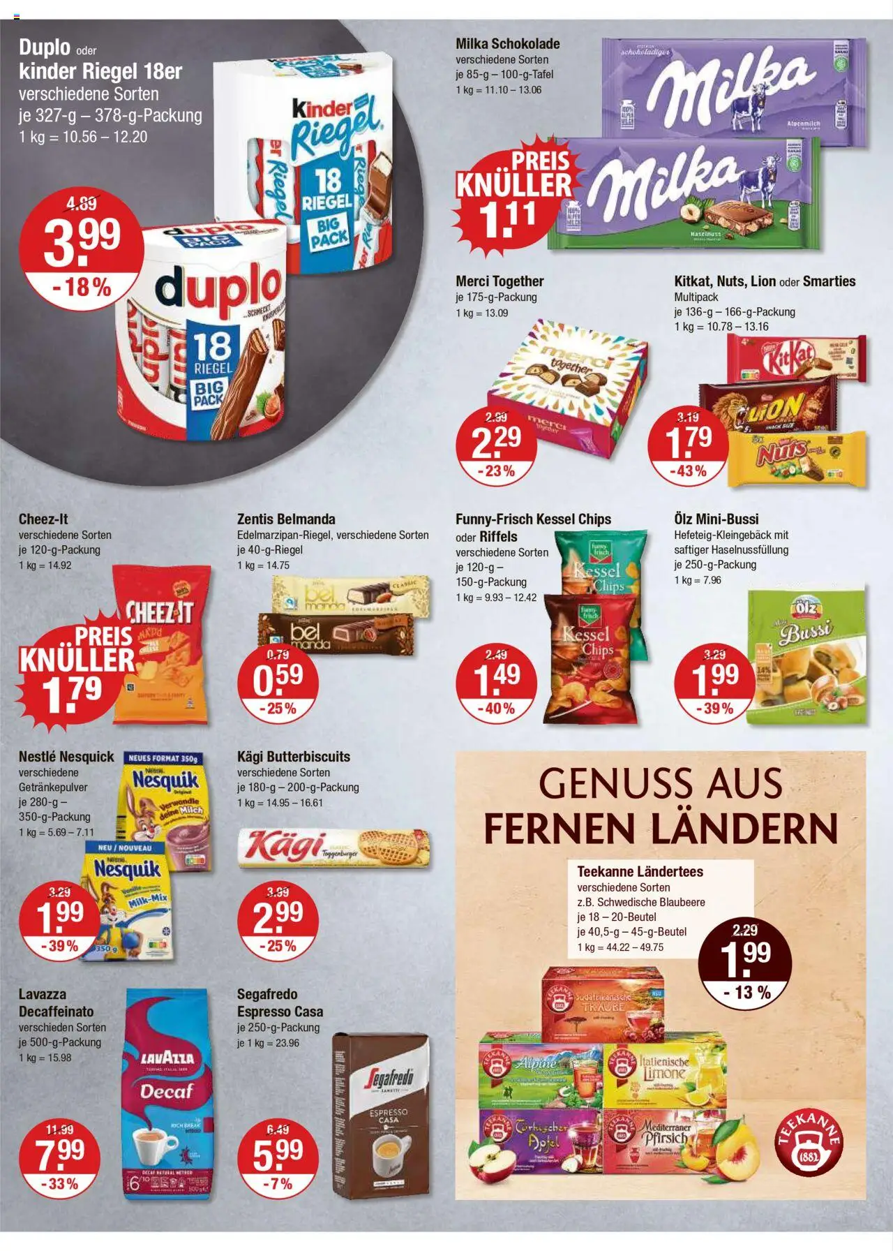 V-Markt - Schwaben/Oberbayern – gültig ab 23.10.2025 | Seite: 8 | Produkte: Milch, Milka, Teekanne, Segafredo