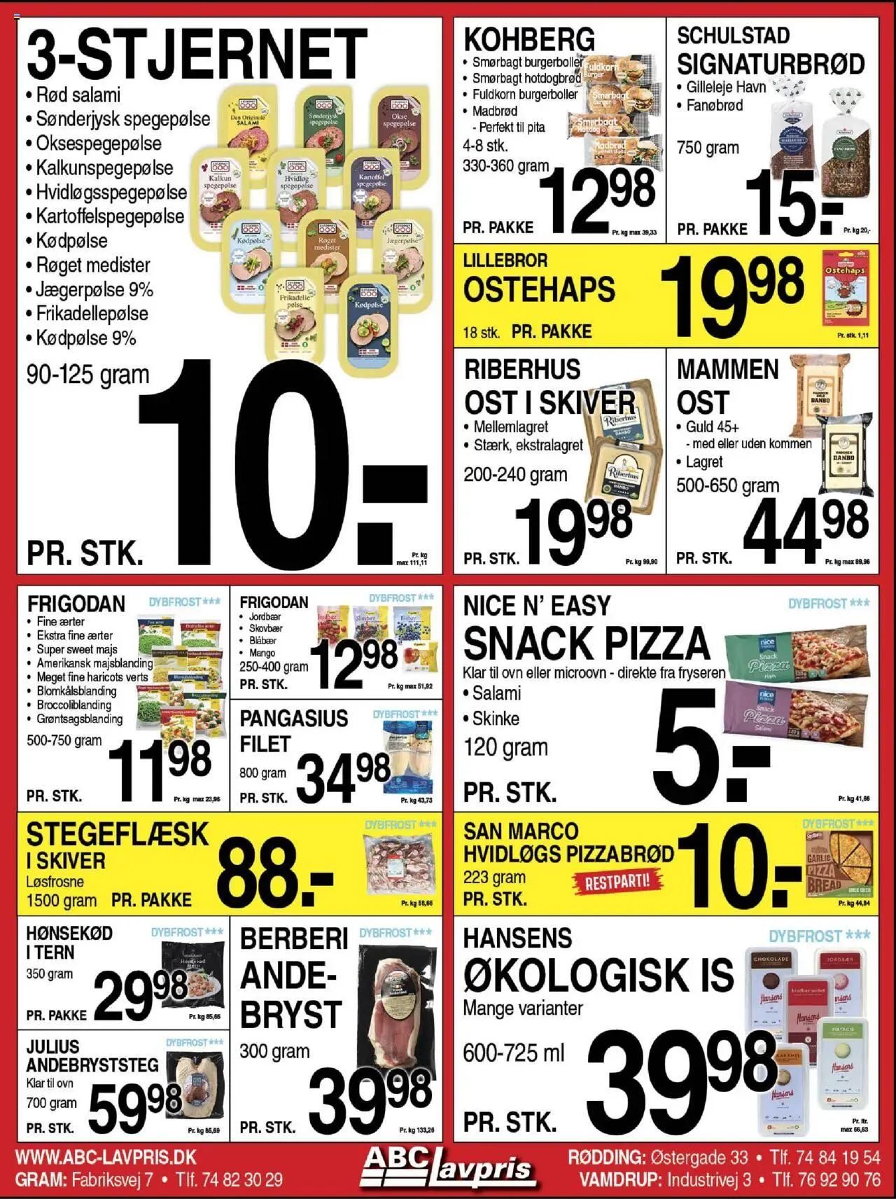 Abc Lavpris tilbudsavis – gyldig fra 08.10.2025 | Side: 5 | Produkter: Mango, Skinke, Jordbær, Hvidløg