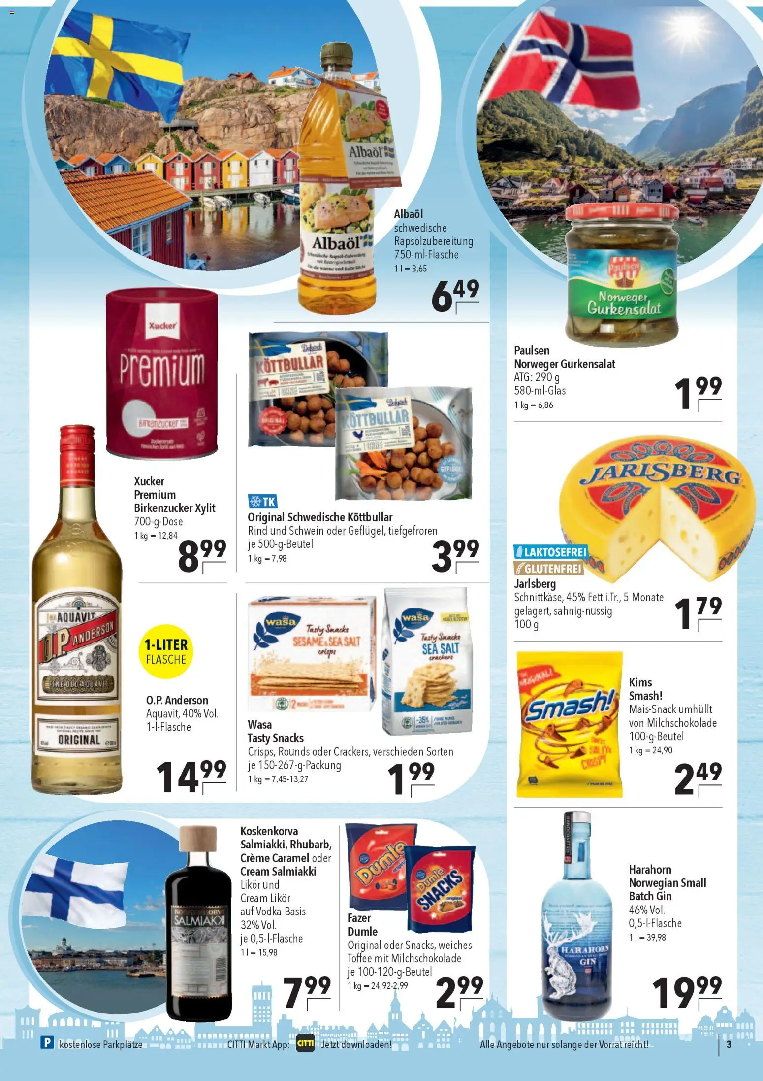 CITTI Markt Prospekt 	 – gültig ab 08.04.2026 | Seite: 3 | Produkte: Likör, Creme, Gin