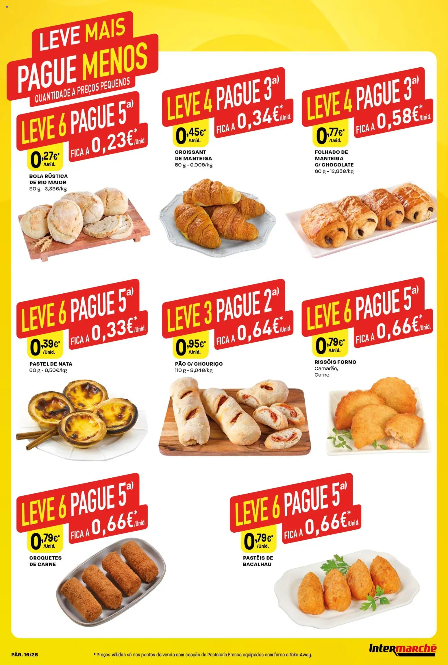 Intermarché Folheto Contact │ válido de 26.12.2025 | Página: 16 | Produtos: Manteiga, Pão, Chouriço, Nata