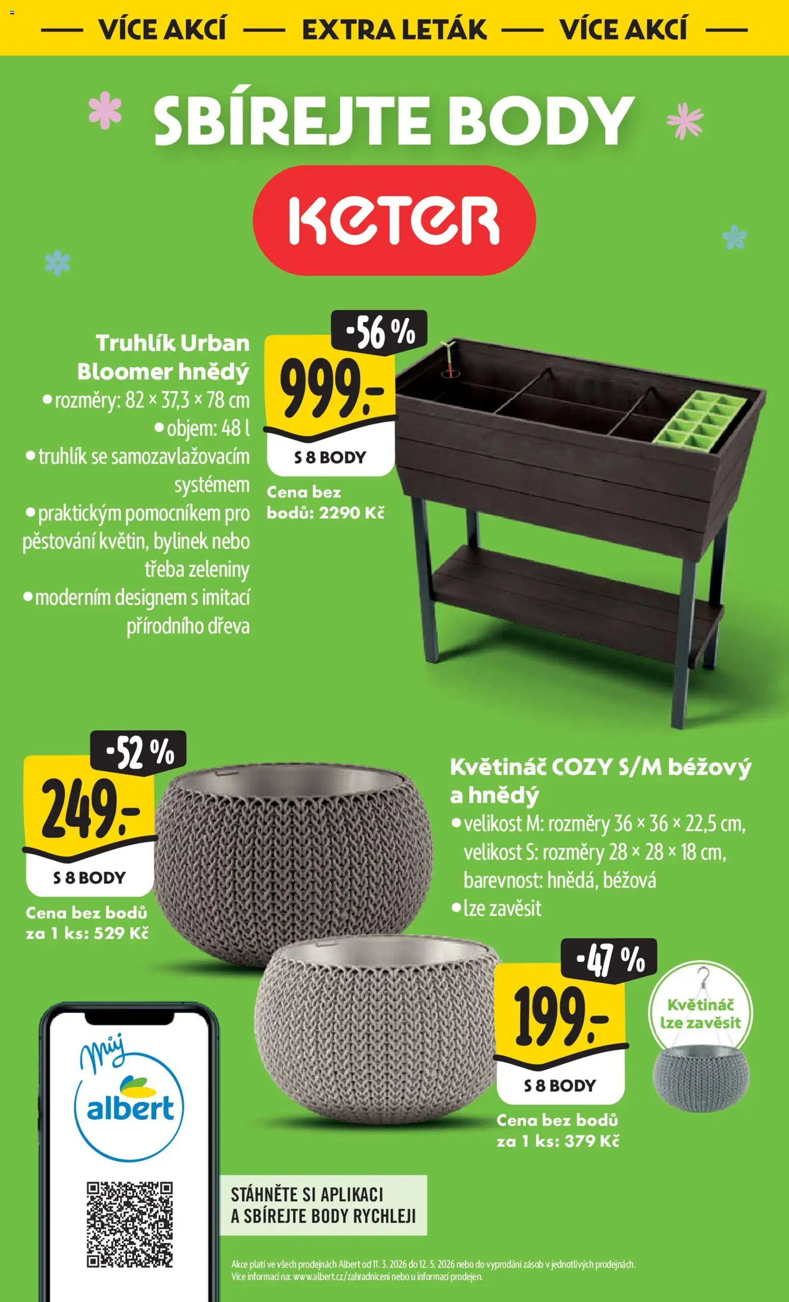 Albert leták - Hypermarket od 29.04.2026 | Strana: 46 | Produkty: Truhlík, Květináč, Body