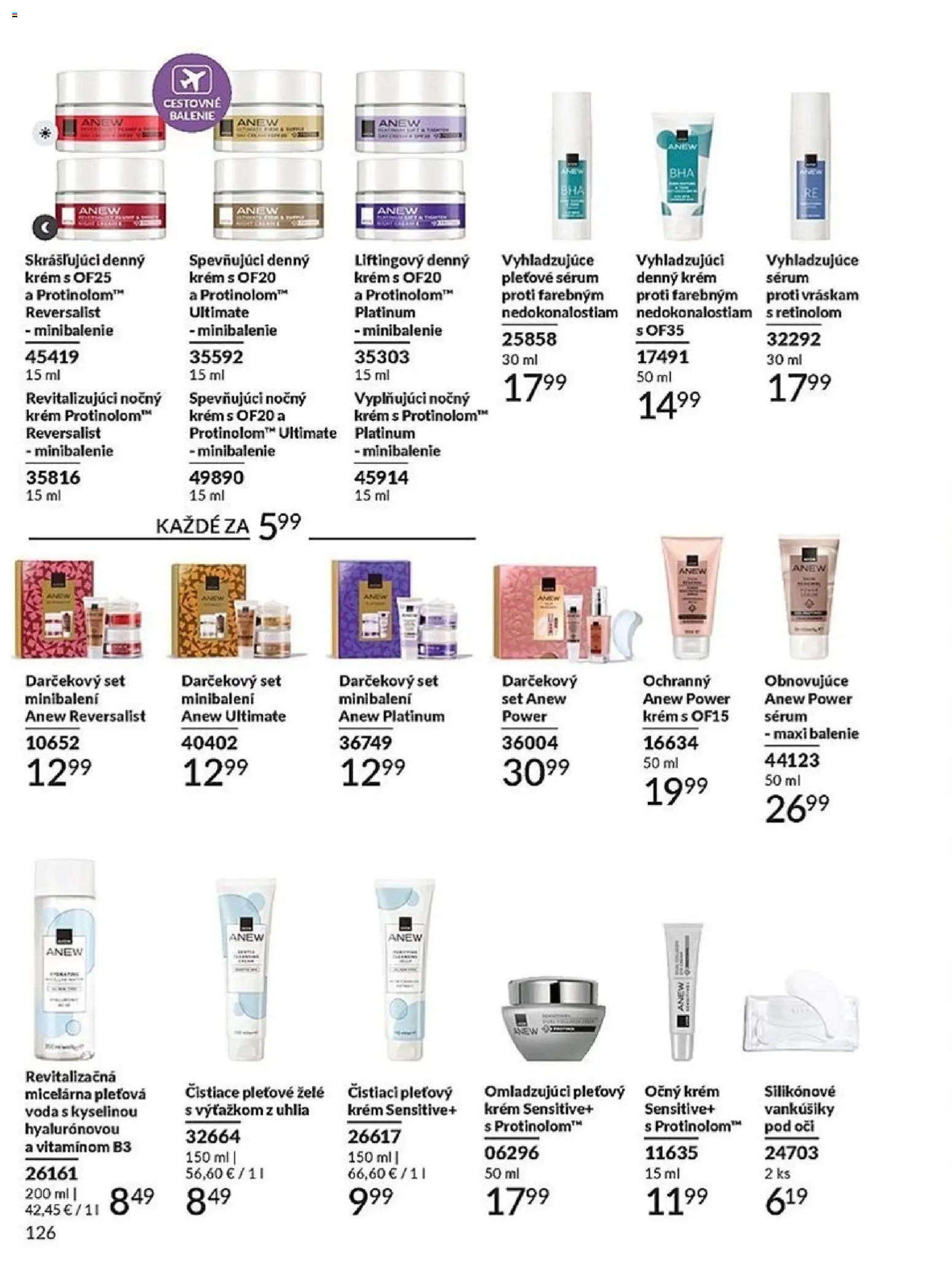 Nové Avon akcie – leták je platný od 01.01.2026 | Strana: 126 | Produkty: Krém, Voda