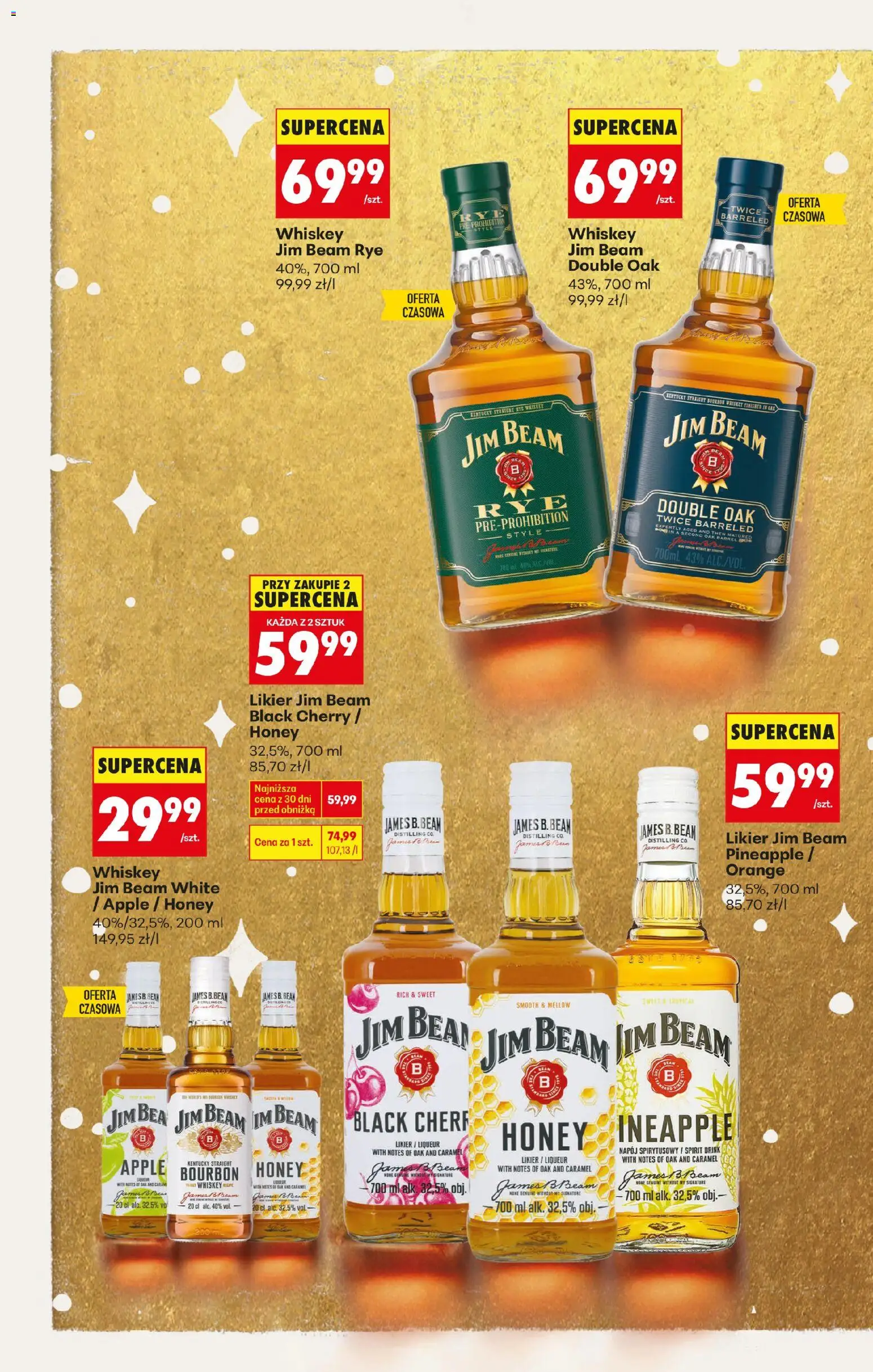 Biedronka gazetka - Czas na toast od 27.12.2025 | Strona: 20 | Produkty: Mak, Bourbon, Jim Beam