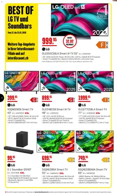 Interdiscount Aktionen ab 12.01.2026 gültig | Seite: 2 | Produkte: Soundbar, TV, Video, LG