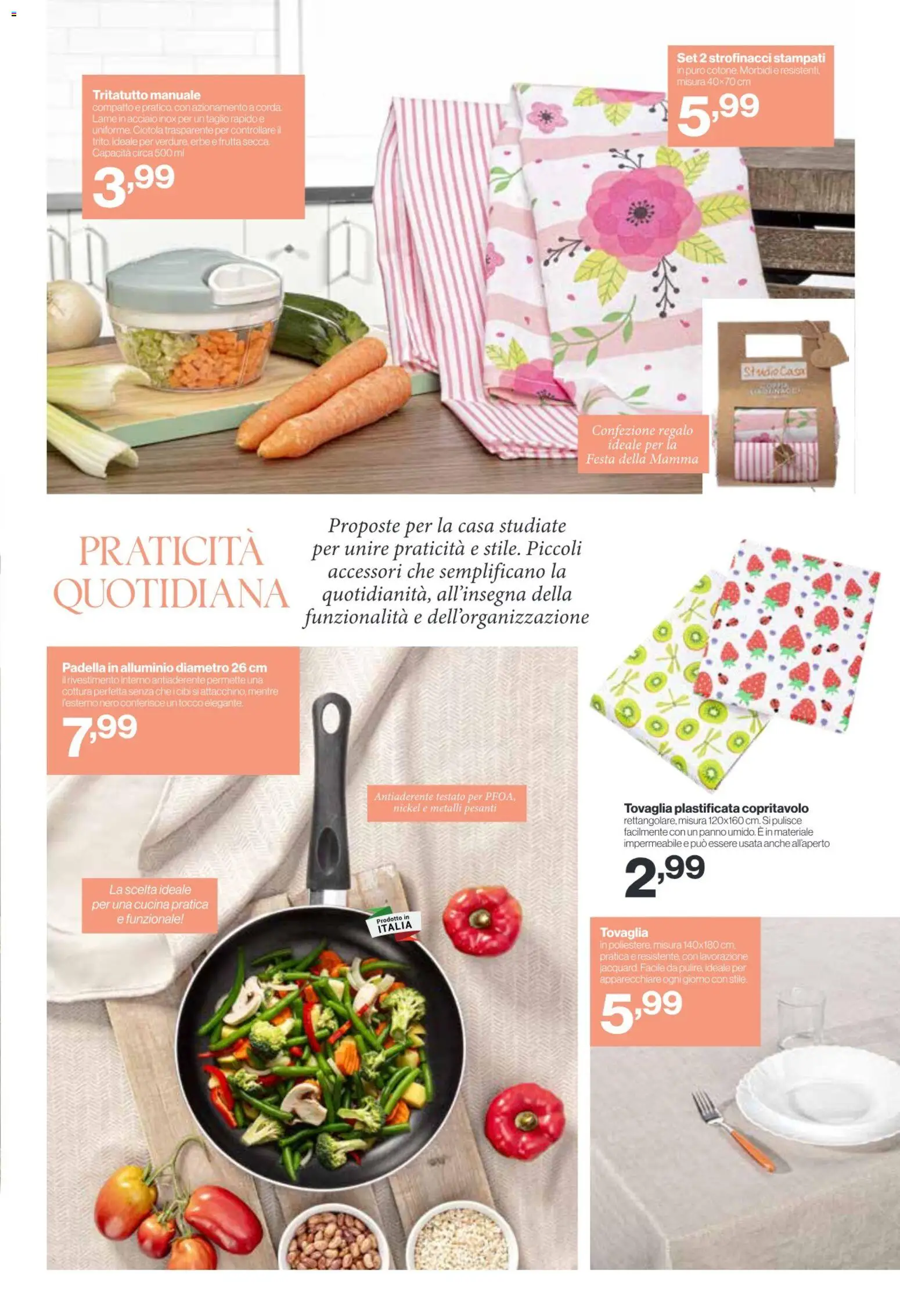 Volantino IN's del 22.04.2026 | Pagina: 17 | Prodotti: Tritatutto, Frutta, Tovaglia, Strofinacci
