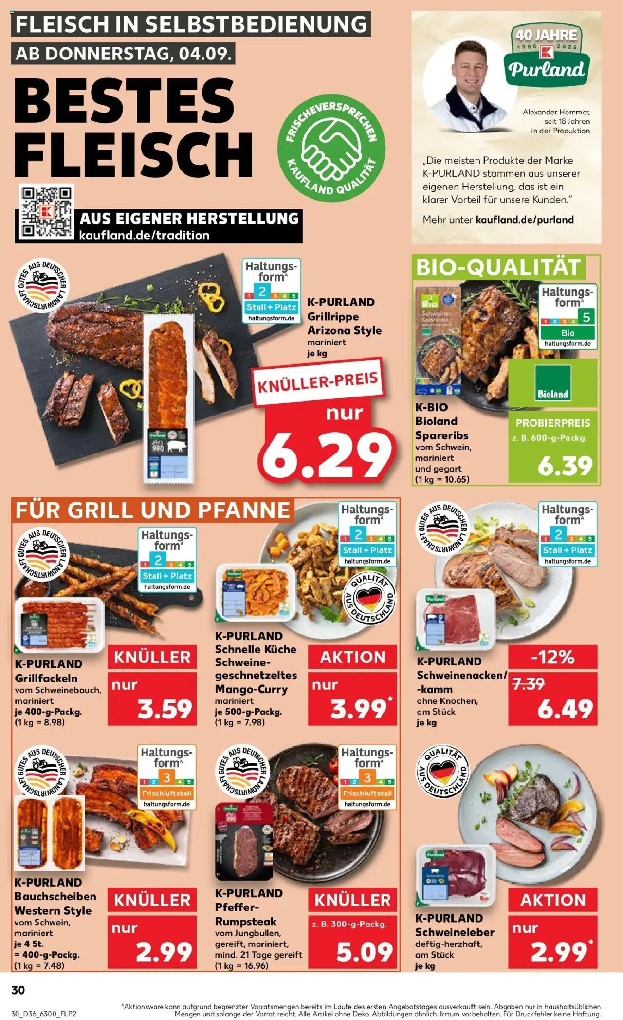 Kaufland prospekt Wetzlar	 – gültig ab 07.09.2025 | Seite: 30 | Produkte: Rumpsteak, Grill, Küche, Pfeffer
