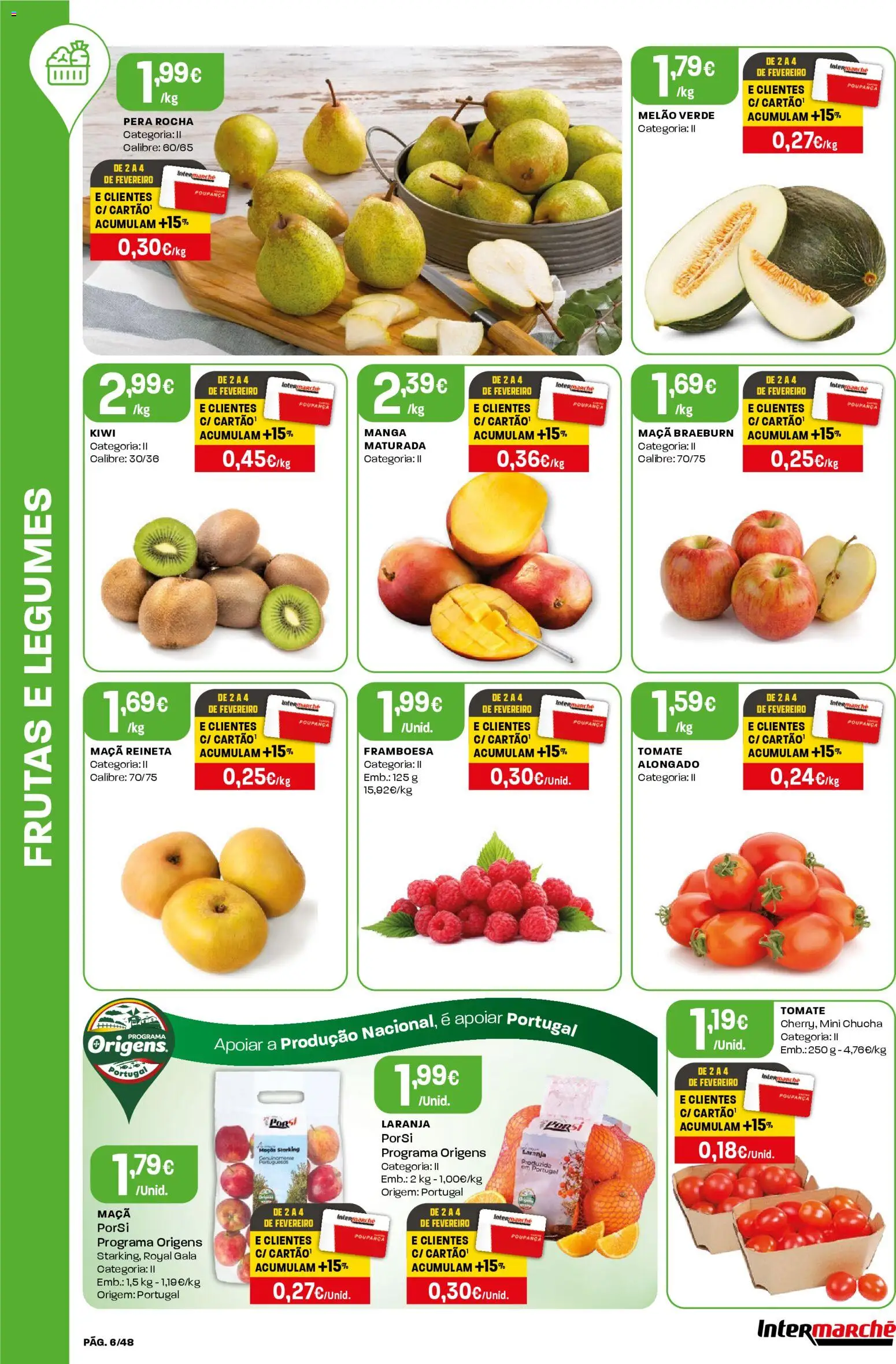 Intermarché folheto │ válido de 29.01.2026 | Página: 6 | Produtos: Maça, Tomate, Melão, Kiwi
