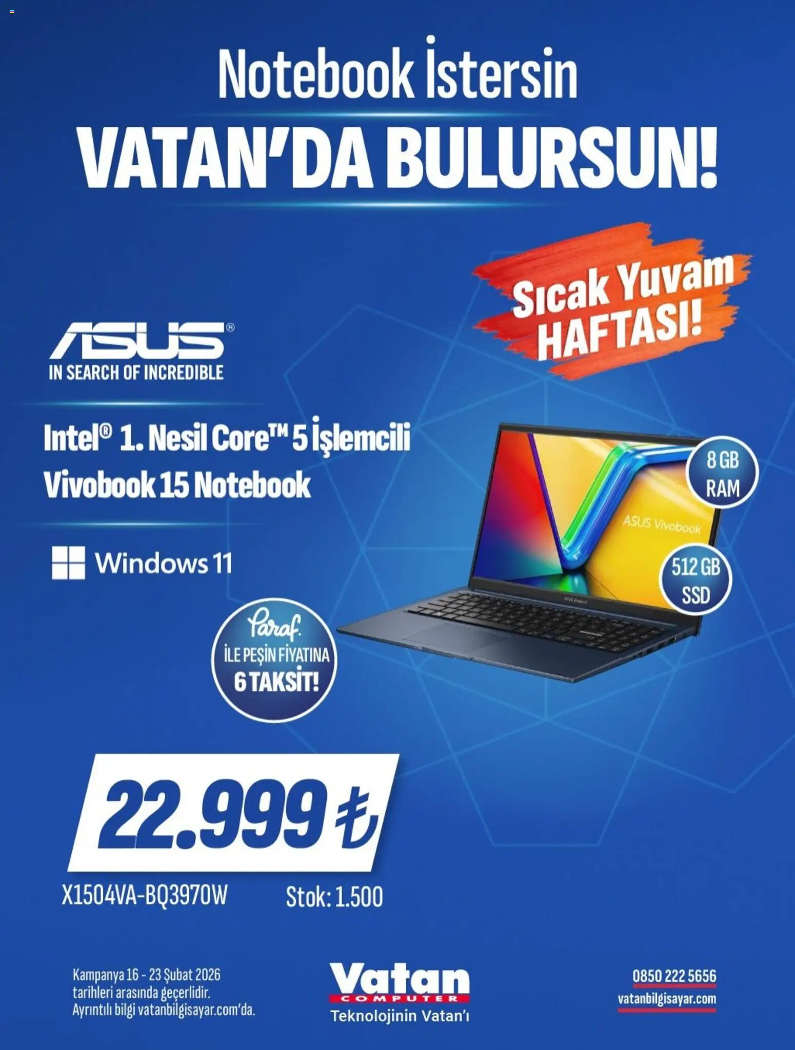 Vatan Bilgisayar İndirim - 16.02.2026 tarihinden itibaren geçerlidir | Sayfa: 2