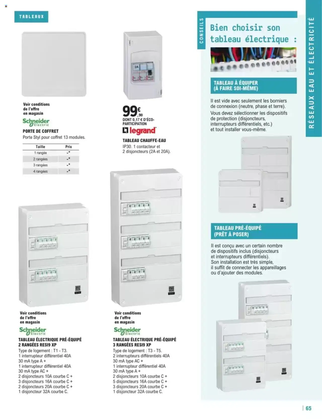  | Page: 65 | Produits: Interrupteur, Disjoncteur, Porte