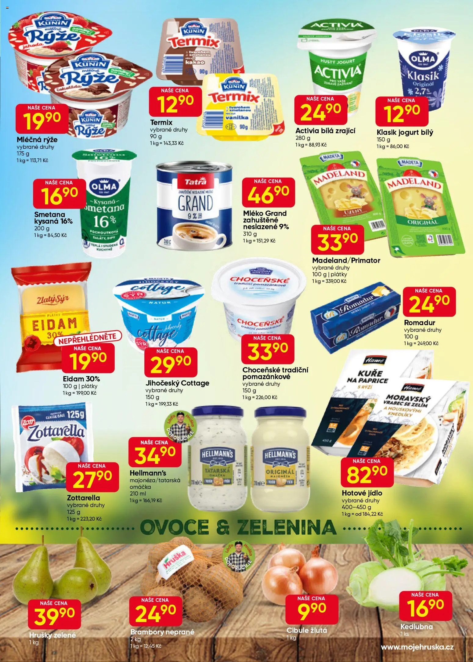 Hruška leták od 11.02.2026 | Strana: 3 | Produkty: Hrušky, Mléčná rýže, Hellmann's, Cottage