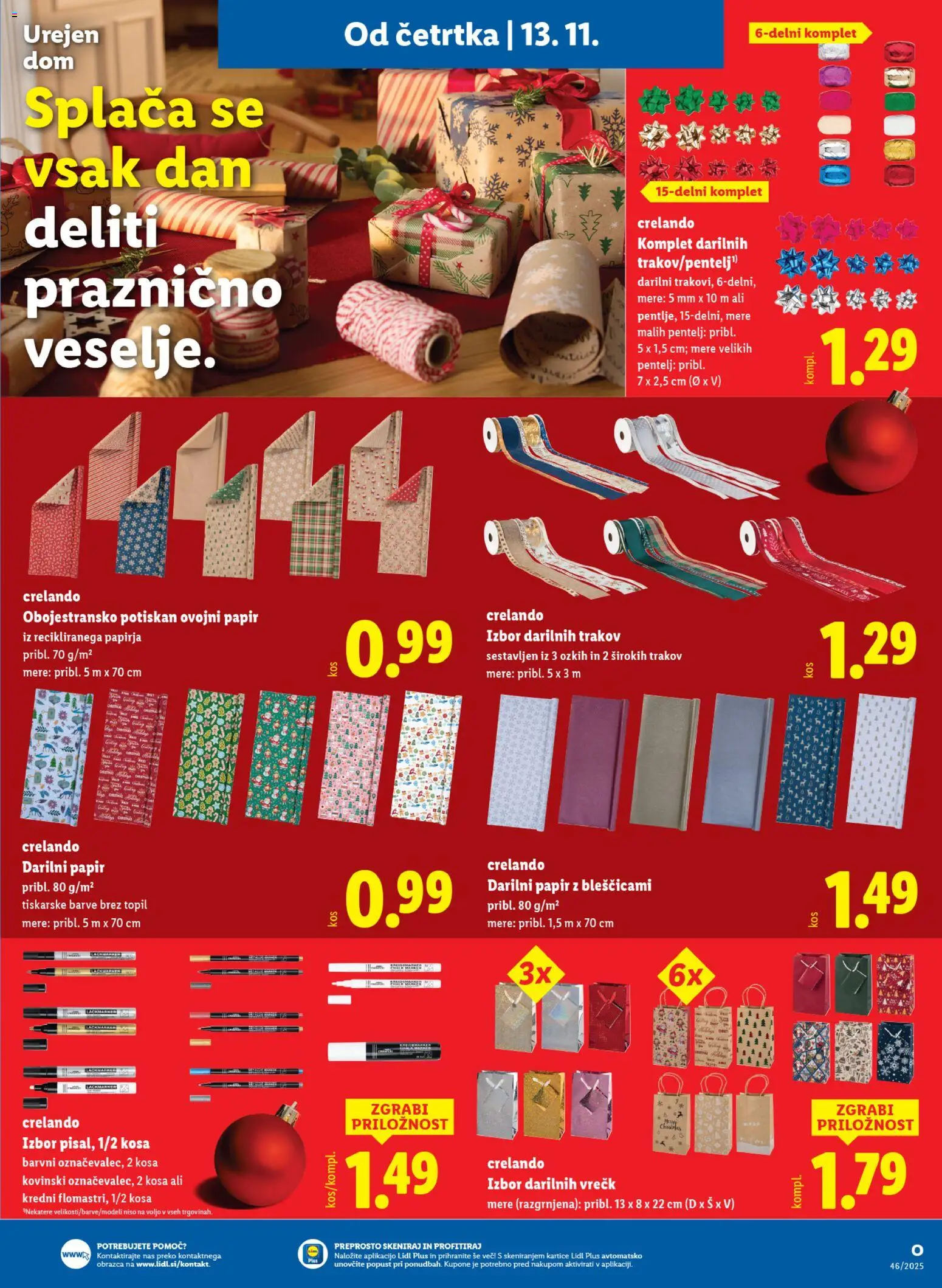 Novi Lidl katalog ponudbe – veljaven od 13.11.2025 | Stran: 47 | Izdelki: Ovojni papir