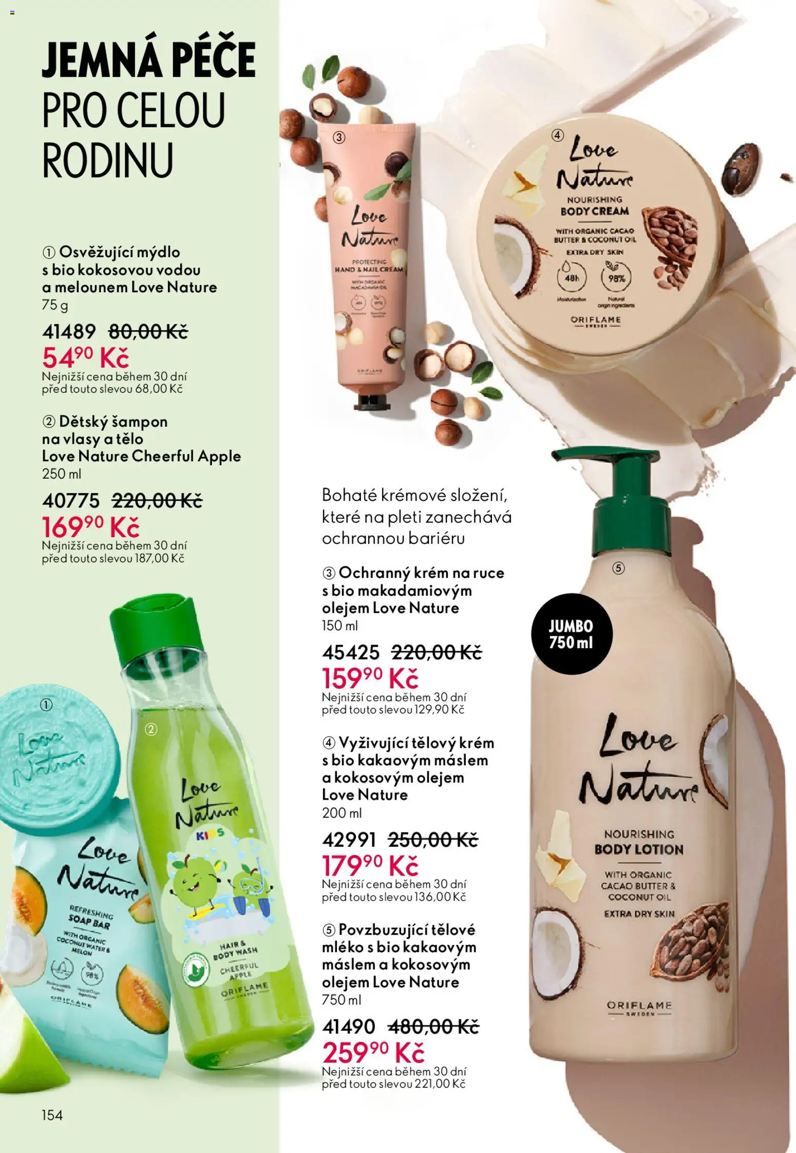 Oriflame katalog č.03/2026 od 11.02.2026 | Strana: 154 | Produkty: Mýdlo, Mléko, Apple, Šampon