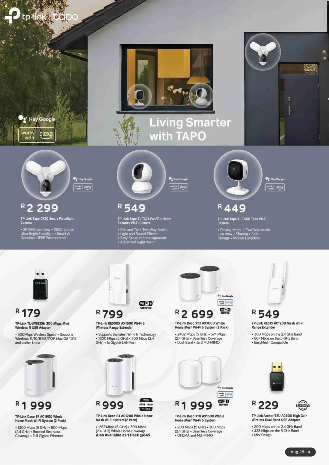 Computer Mania Accessories Catalogue │ valid from 01.08.2025 | Page: 5 | Products: Camera, Audio, Adapter, Light