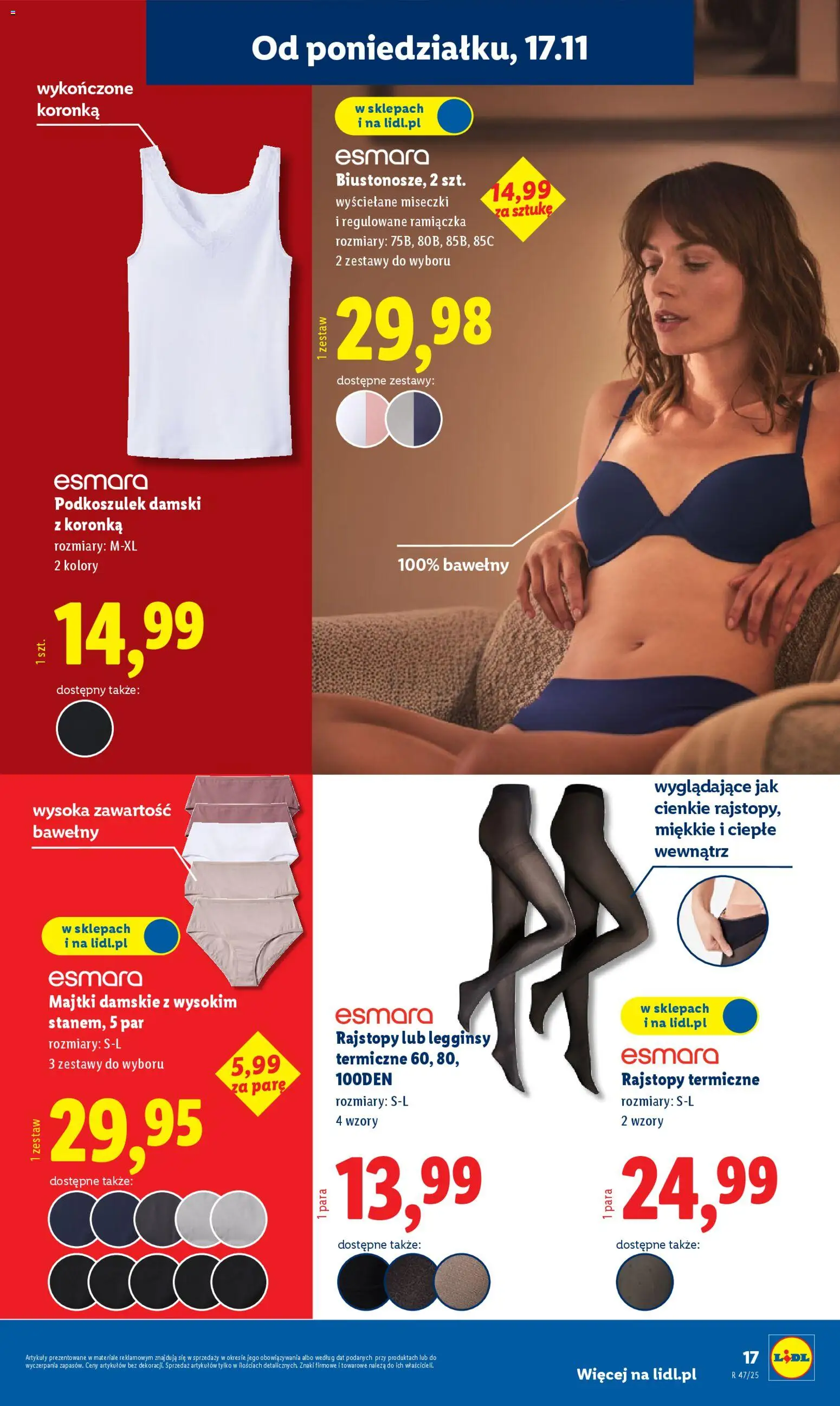 Lidl Black Friday od 17.11.2025 | Strona: 21 | Produkty: Top, Majtki, Legginsy, Rajstopy