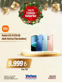 15.12.2025 tarihinden itibaren geçerli olan Vatan Bilgisayar kataloğu önizlemesi | Sayfa: 11 | Ürünler: Telefon, Akıllı telefon
