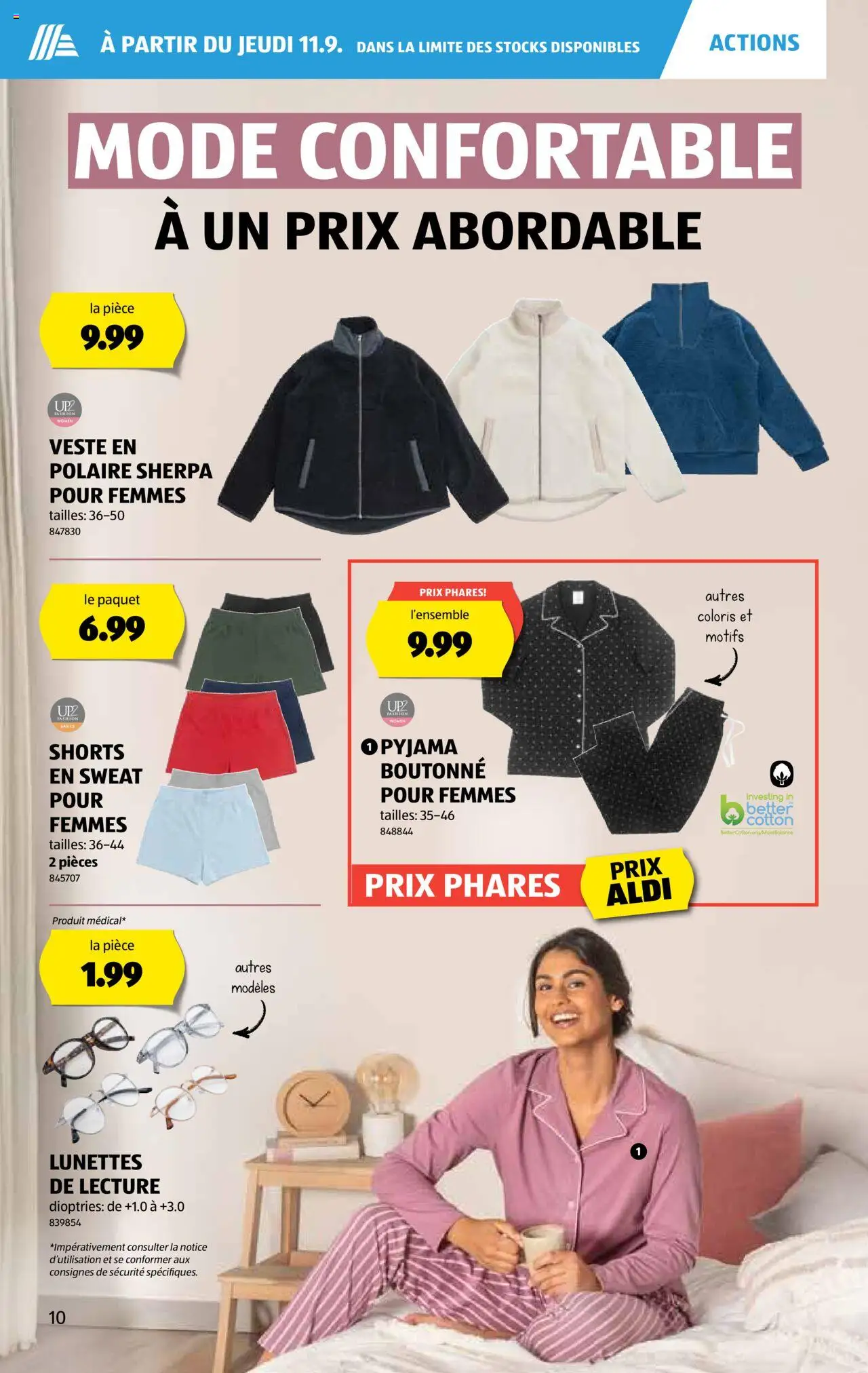 Aldi Aktionen FR – gültig ab 11.09.2025 | Seite: 11 | Produkte: Pyjama