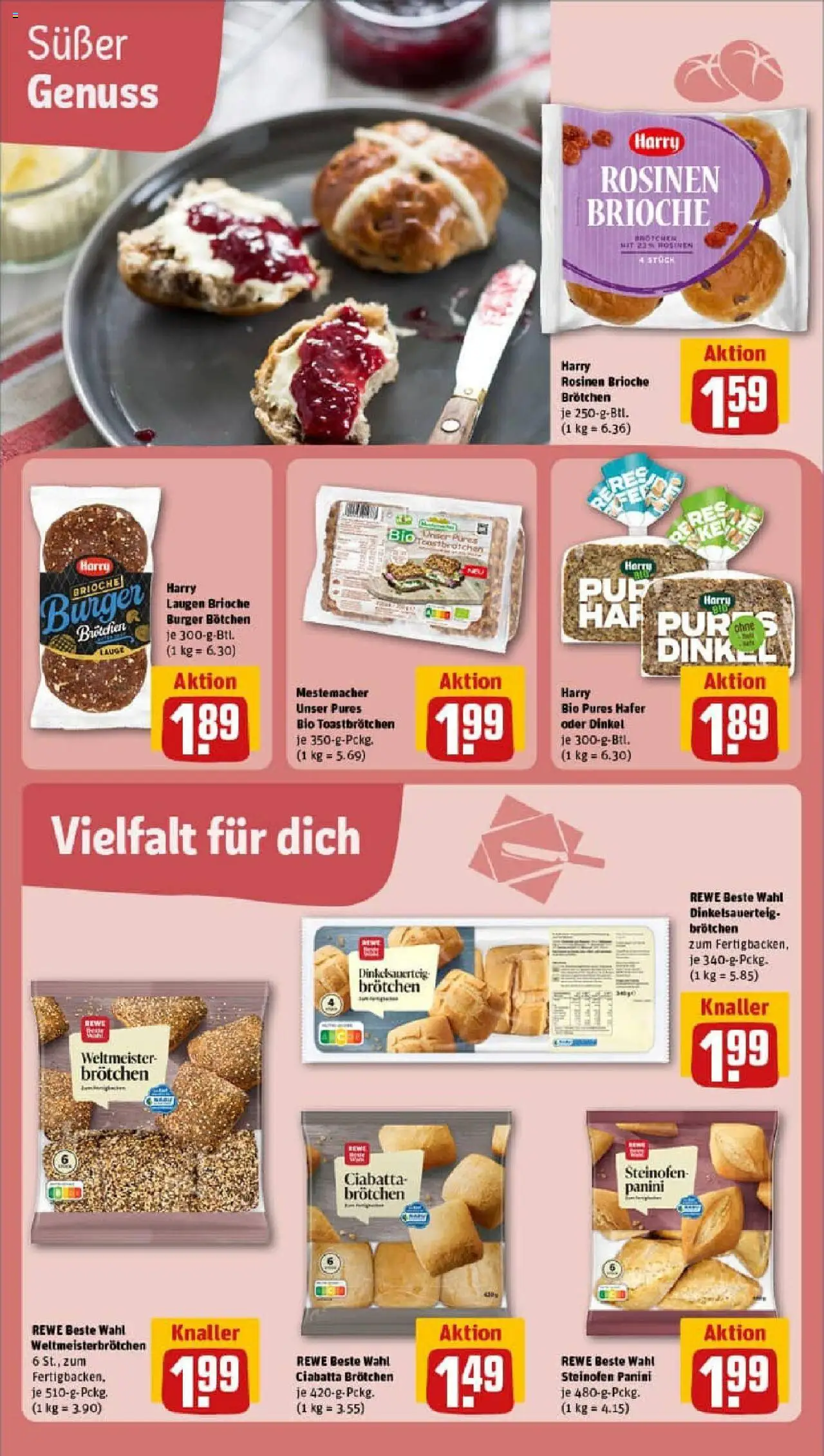 Rewe prospekt Gotha	 – gültig ab 06.10.2025 | Seite: 17 | Produkte: Toast, Burger, Rosinen