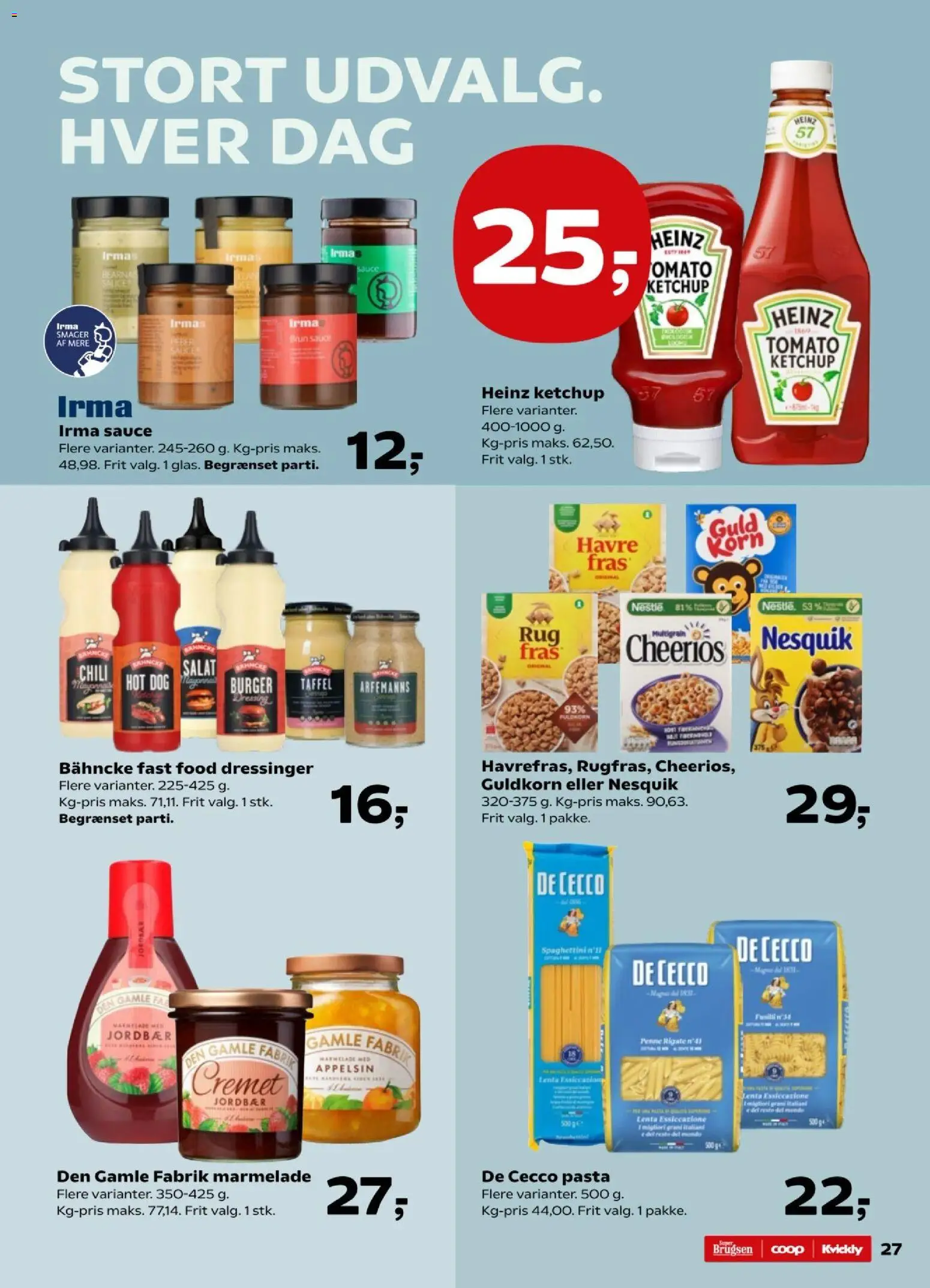 Kvickly tilbudsavis – gyldig fra 30.01.2026 | Side: 29 | Produkter: Jordbær, Pasta, Ketchup, Dressing