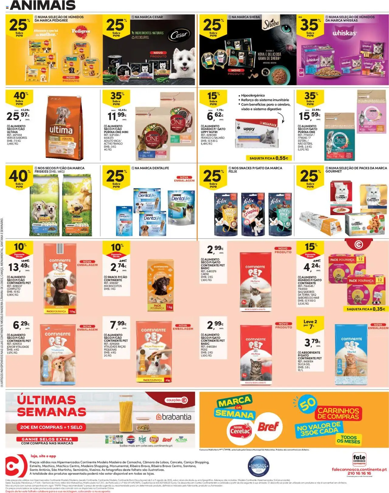 Continente - Madeira │ válido de 05.08.2025 | Página: 16 | Produtos: Nestlé, Peixe, Carne, Biscoitos