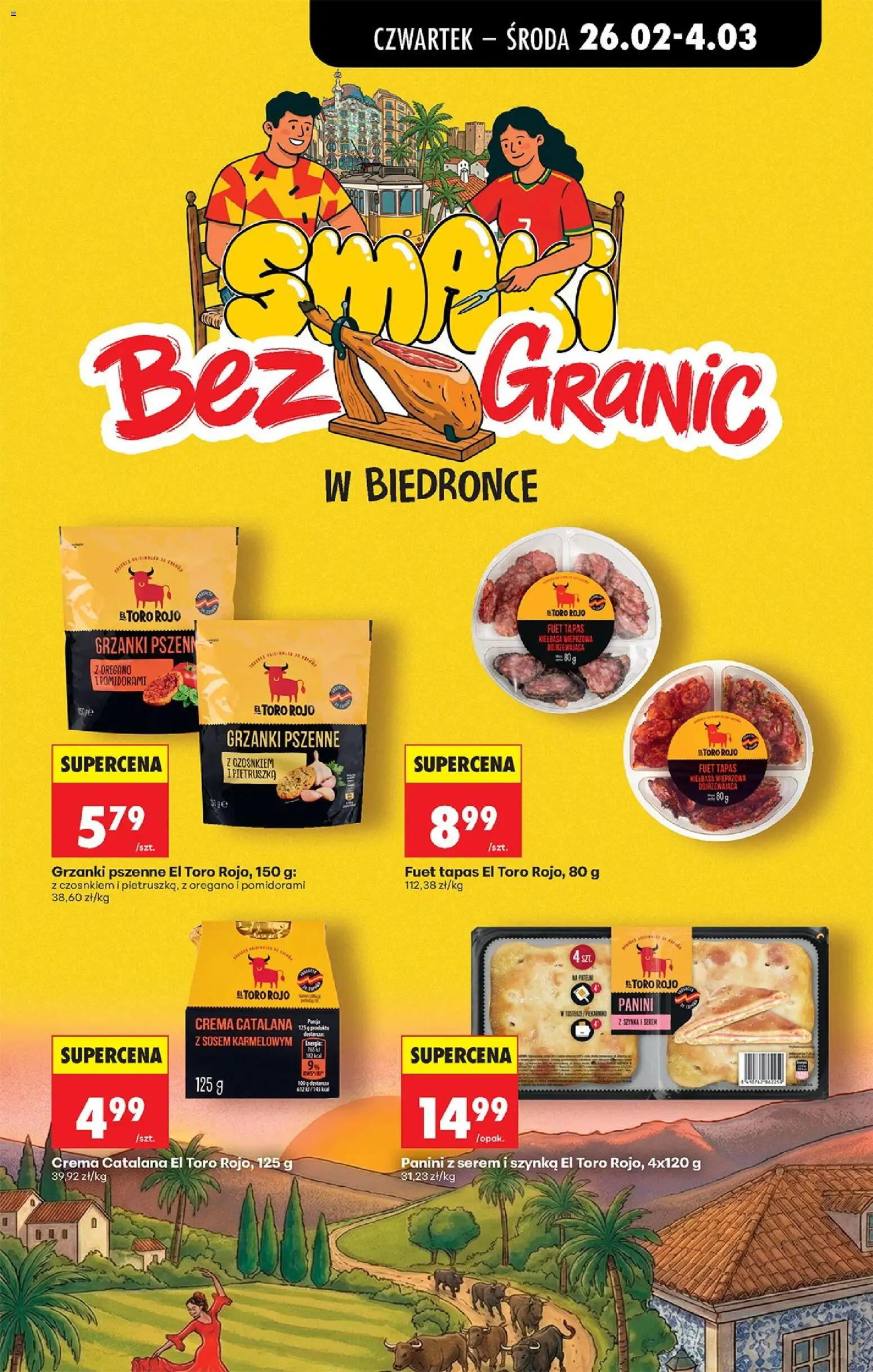 Biedronka gazetka - Oferta w tym tygodniu od 26.02.2026 | Strona: 47 | Produkty: Oregano, Panini, Szynka, Fuet