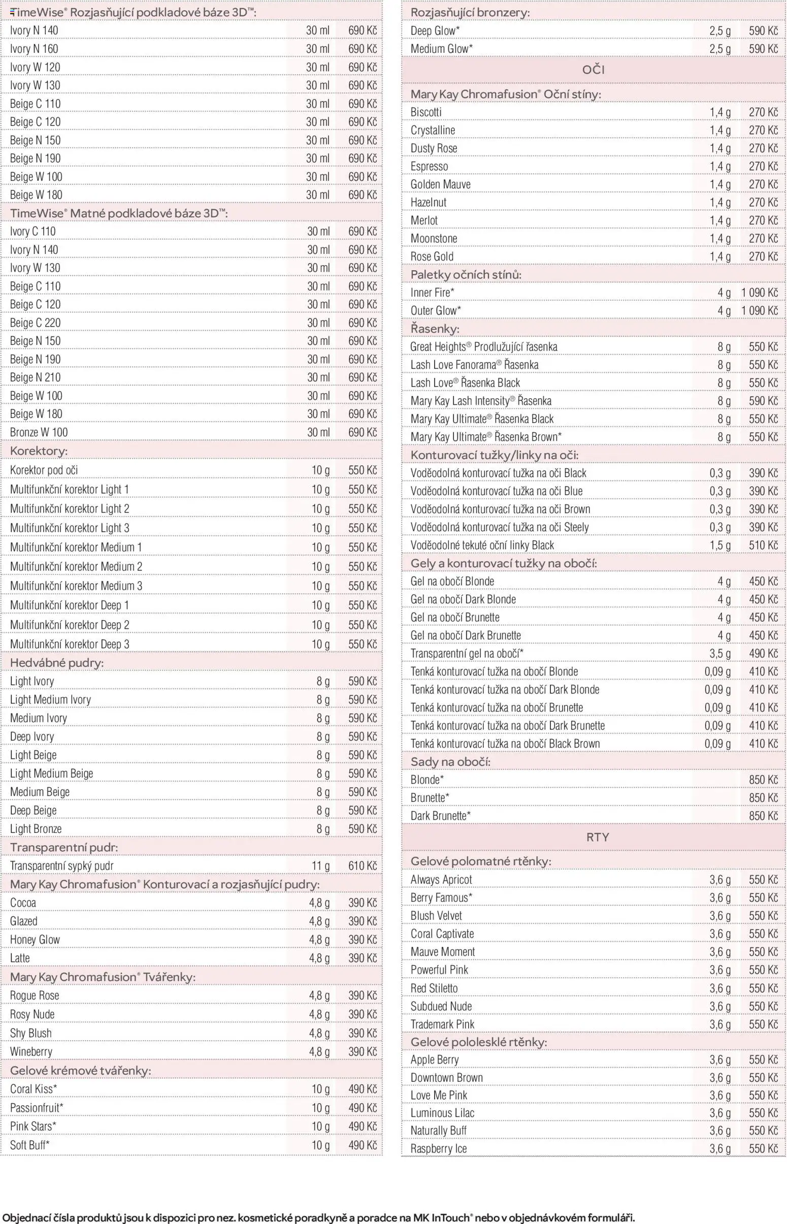 Mary Kay kniha o kráse od 01.01.2026 | Strana: 43 | Produkty: Apple, Tužka, Korektor, Oční stíny