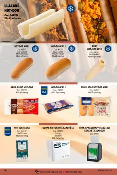 HOT-DOG KIFLI, készresütött 200 mm hosszú 36x82 g/karton - amely érvényes a következő dátumtól: 01.10.2024 | Oldal: 18