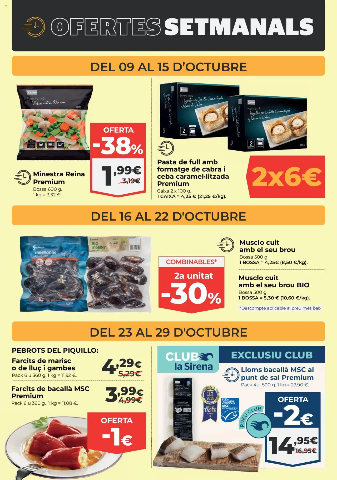 La Sirena - Andorra │ válido desde el 09.10.2025 | Página: 3 | Productos: Queso, Jugo, Pasta, Παγωμένο τσάι