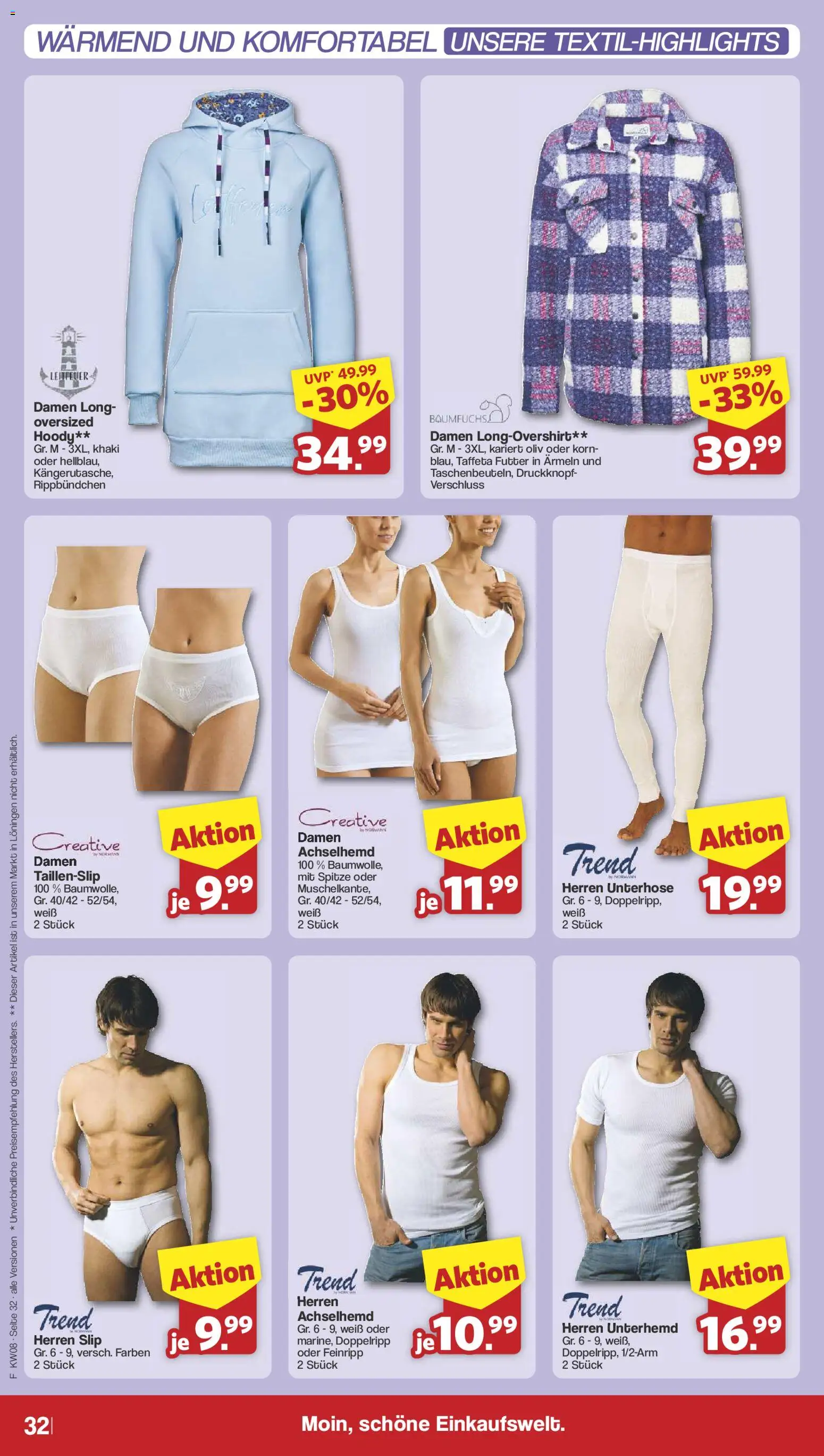 Famila Nordwest Prospekt 	 – gültig ab 16.02.2026 | Seite: 34 | Produkte: Unterhemd, Slip