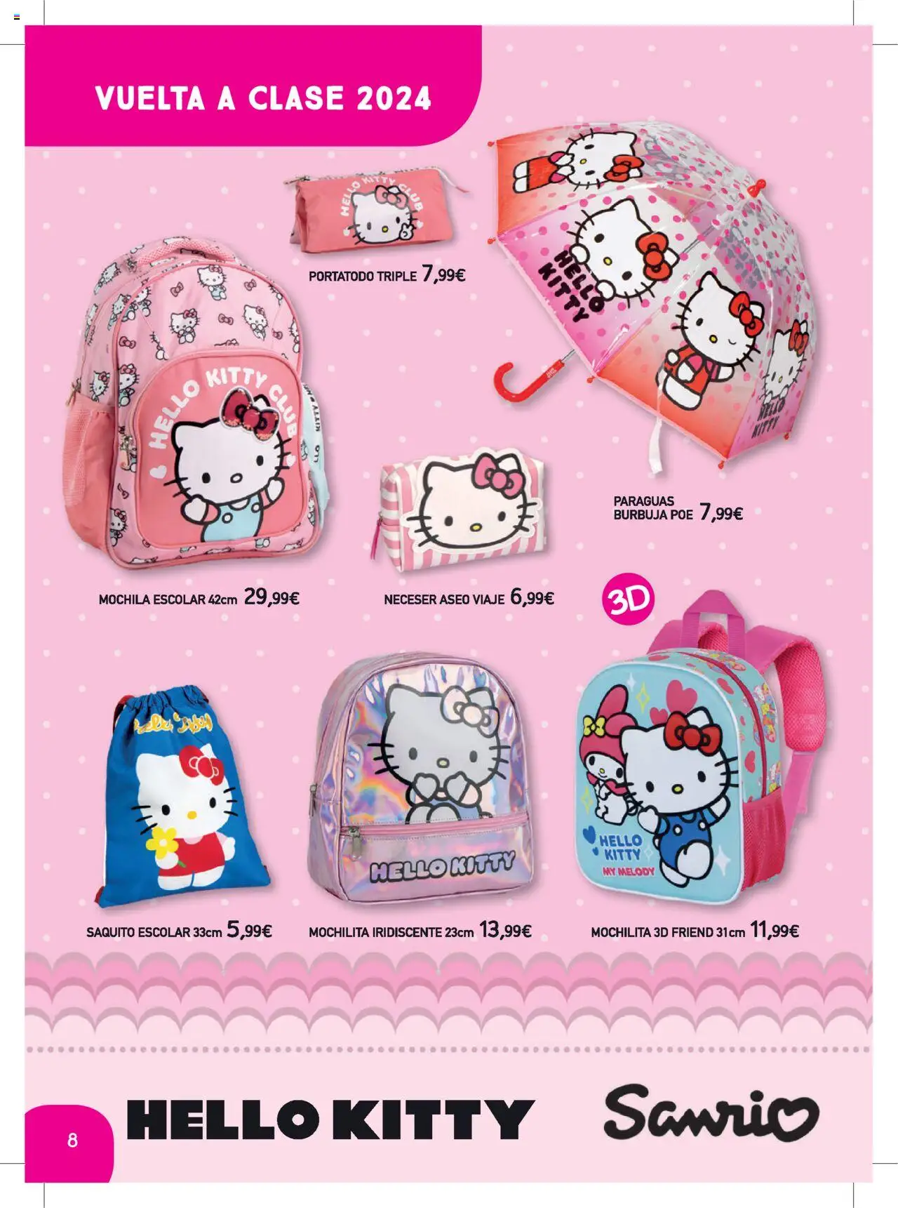 Toy Planet catálogo Vuelta al Cole │ válido desde el 06.08.2025 | Página: 8 | Productos: Mochila, Neceser